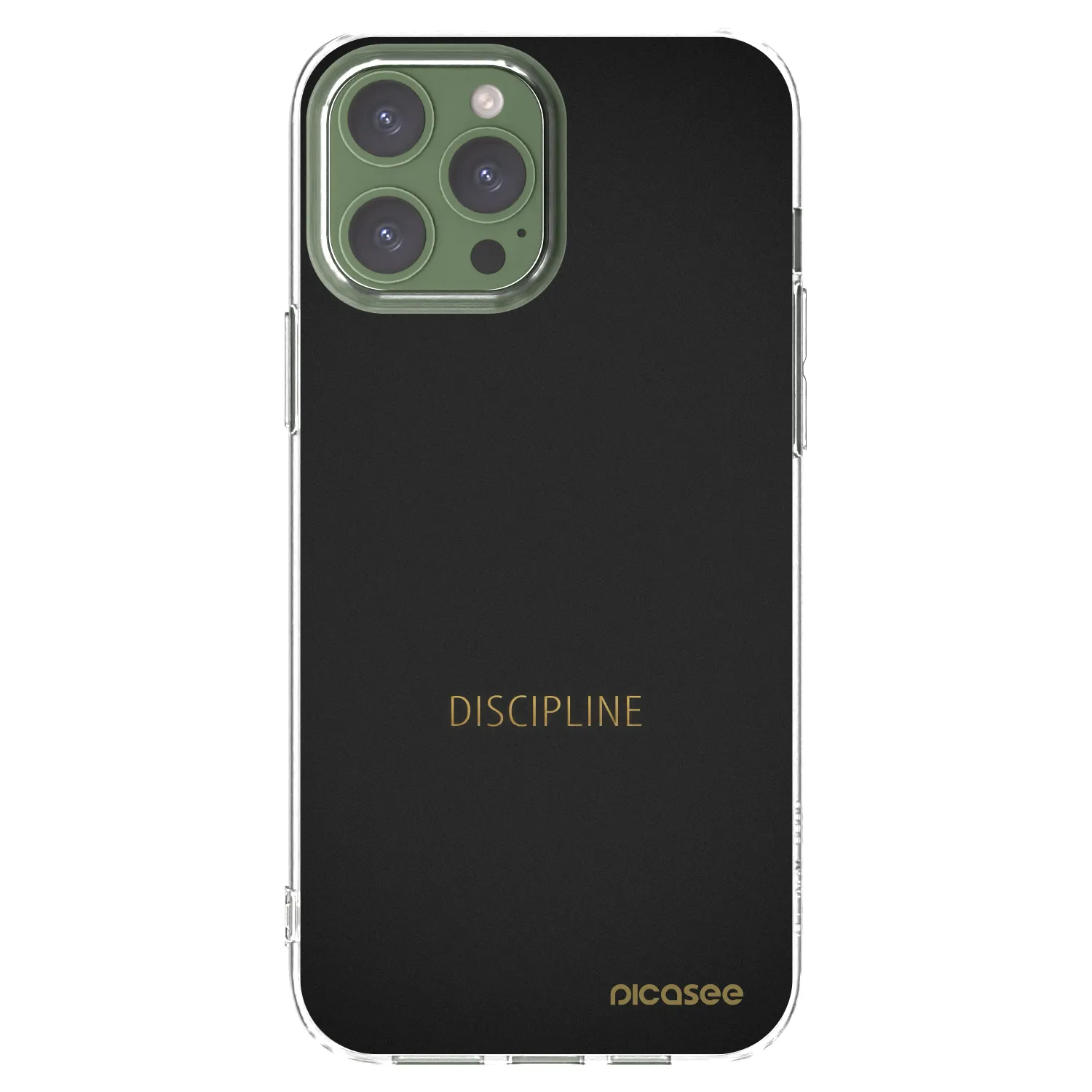 Picasee silikonski prozorni ovitek za Apple iPhone 13 Pro Max - Discipline