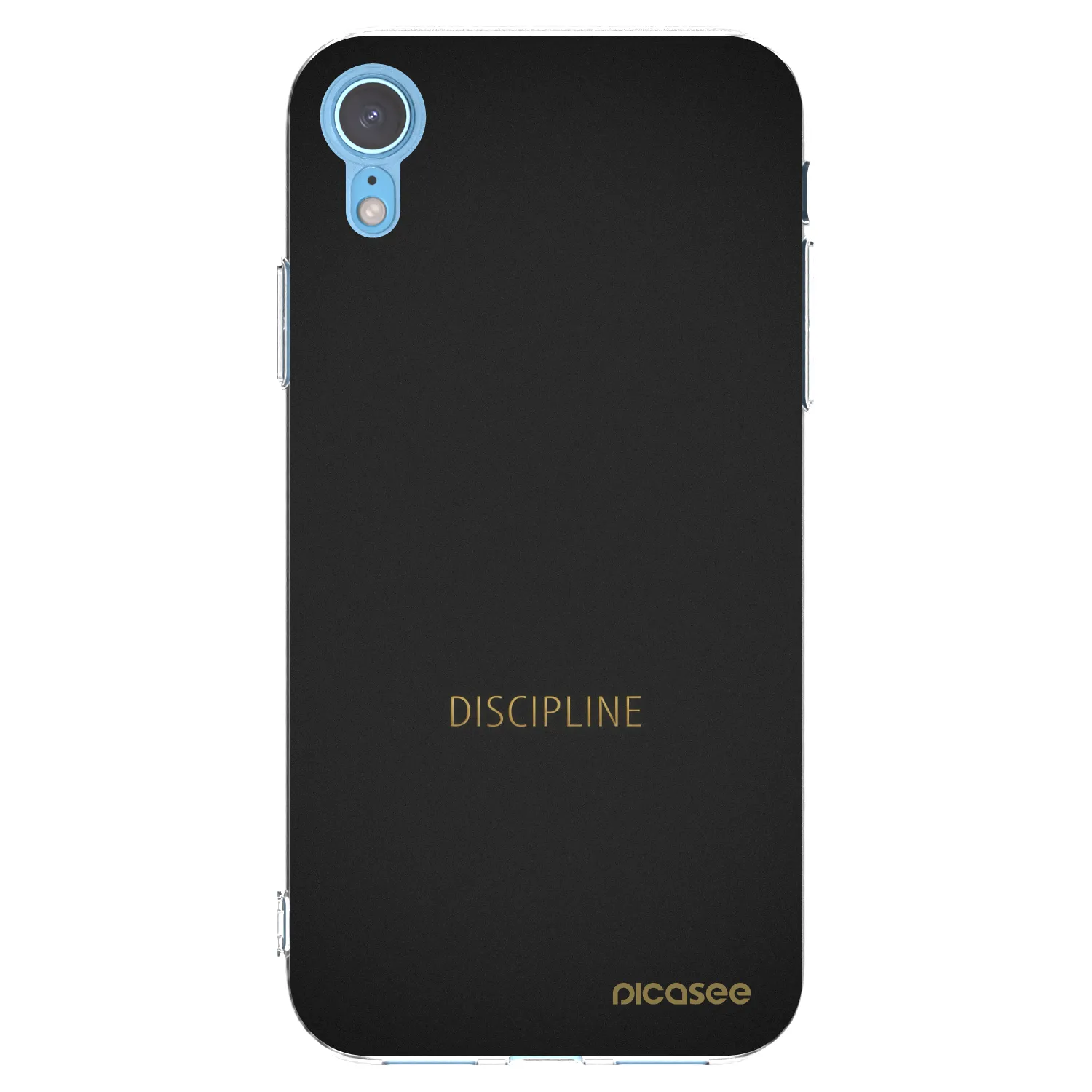 Picasee silikonski prozorni ovitek za Apple iPhone XR - Discipline