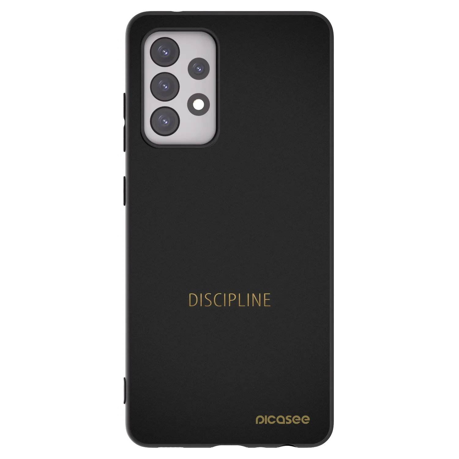 Picasee silikonski črni ovitek za Samsung Galaxy A52s 5G A528B - Discipline