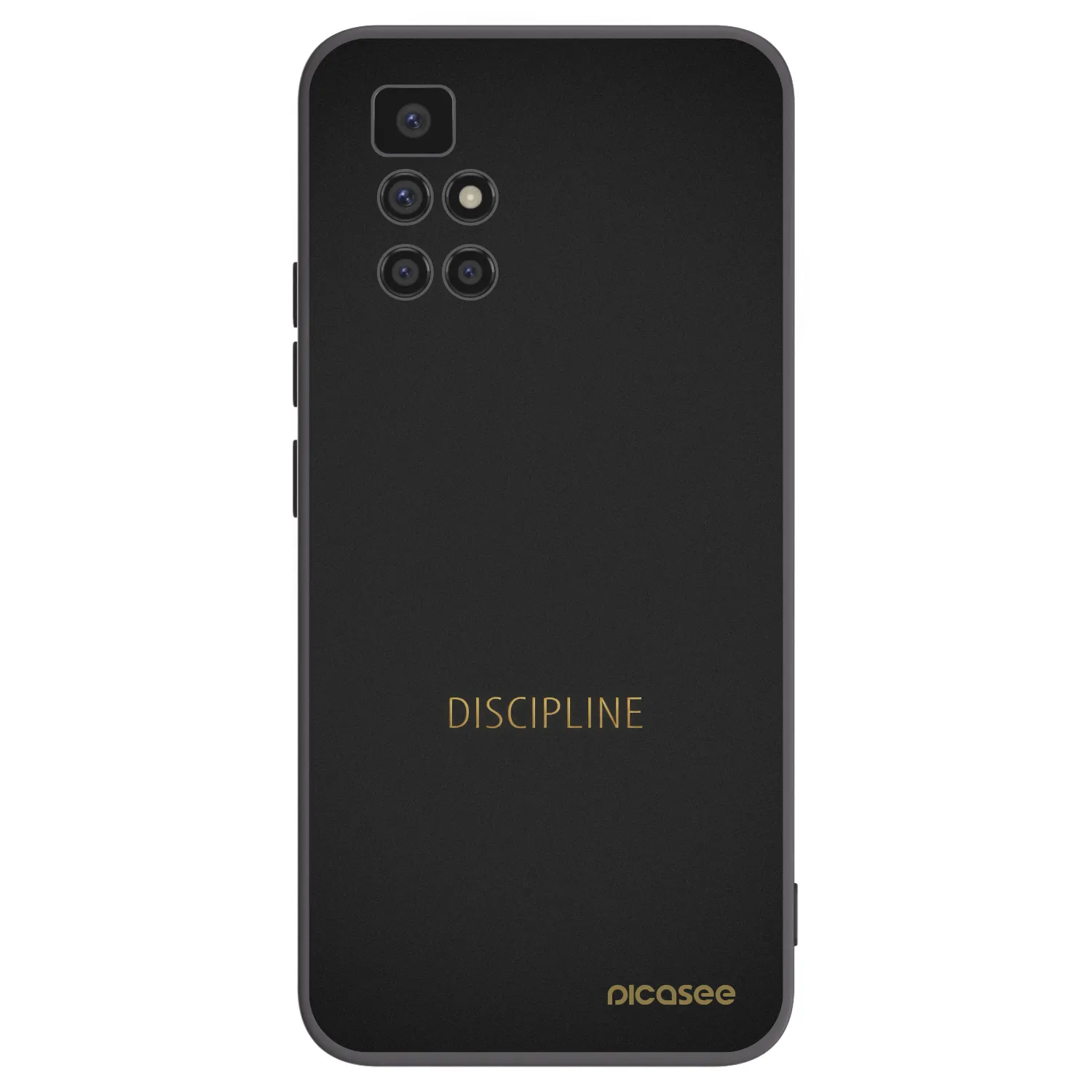 Picasee silikonski črni ovitek za Xiaomi Redmi 10 - Discipline