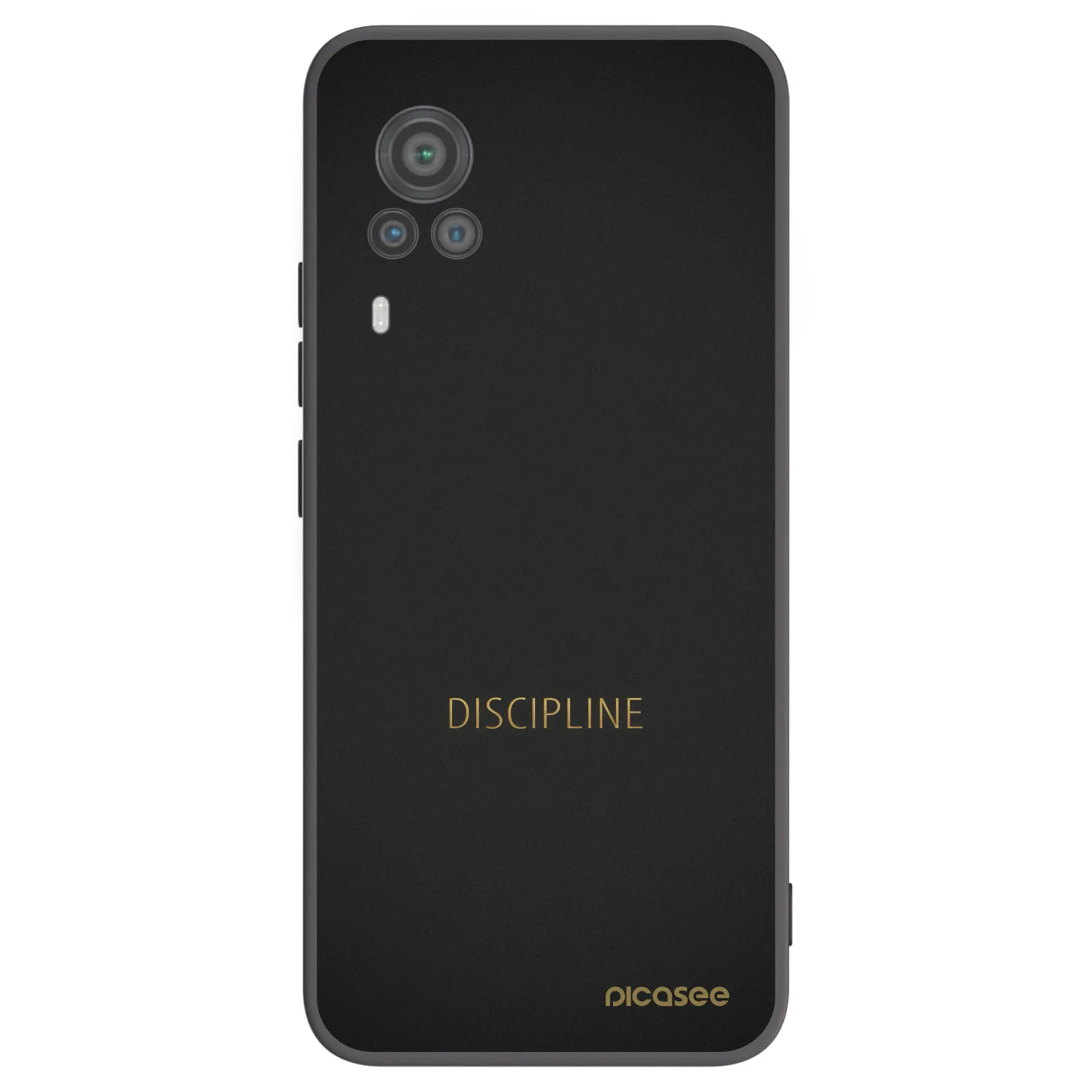 Picasee silikonski črni ovitek za Vivo X60 Pro 5G - Discipline