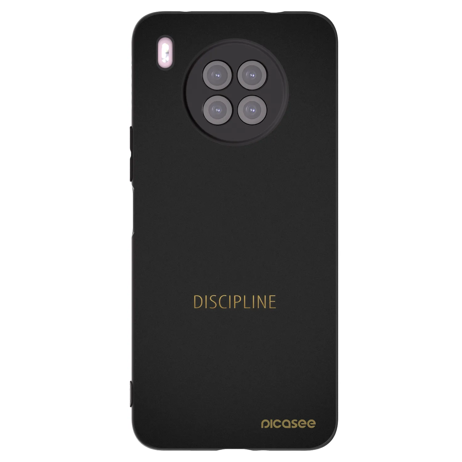 Picasee silikonski črni ovitek za Huawei Nova 8i - Discipline