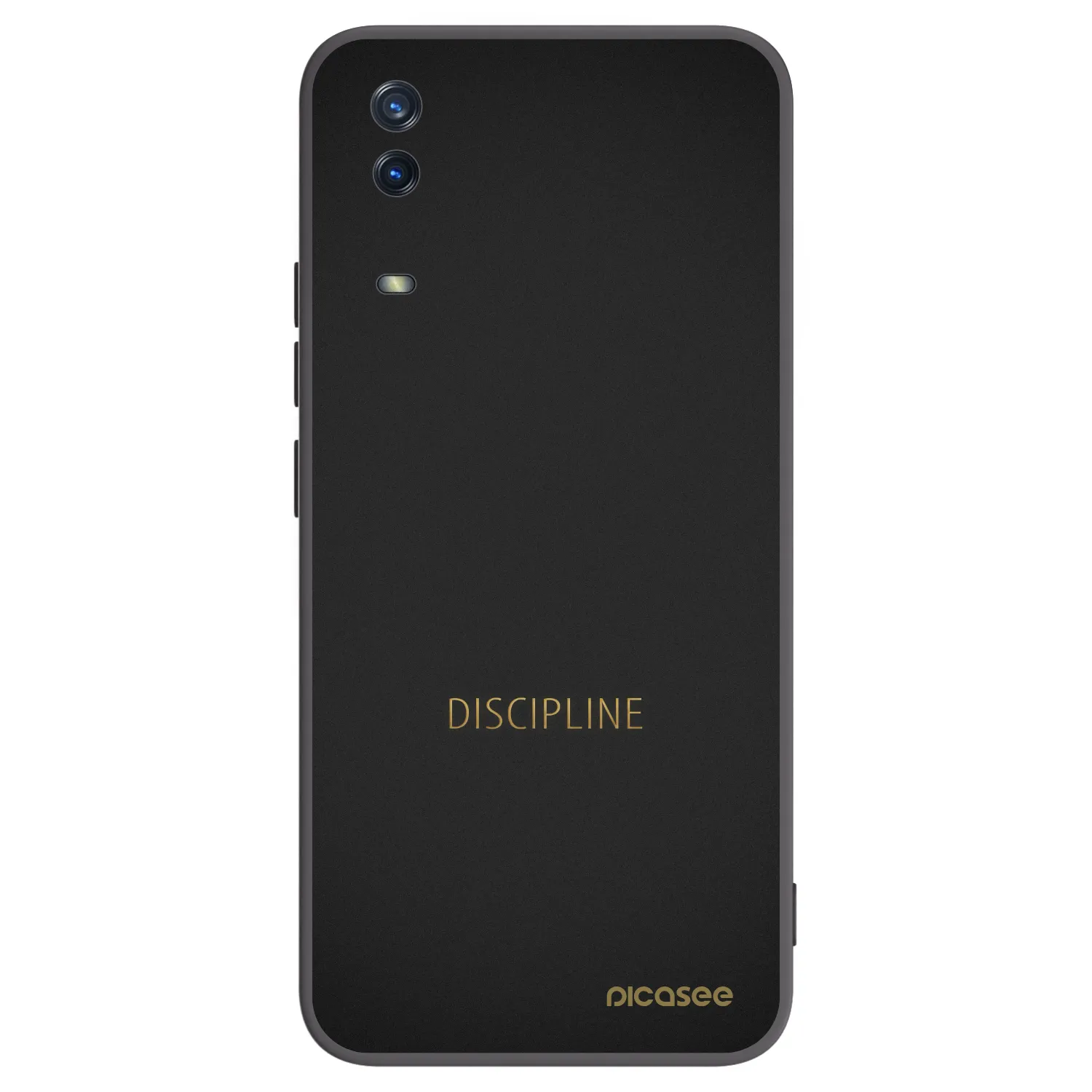 Picasee silikonski črni ovitek za Vivo Y11s - Discipline