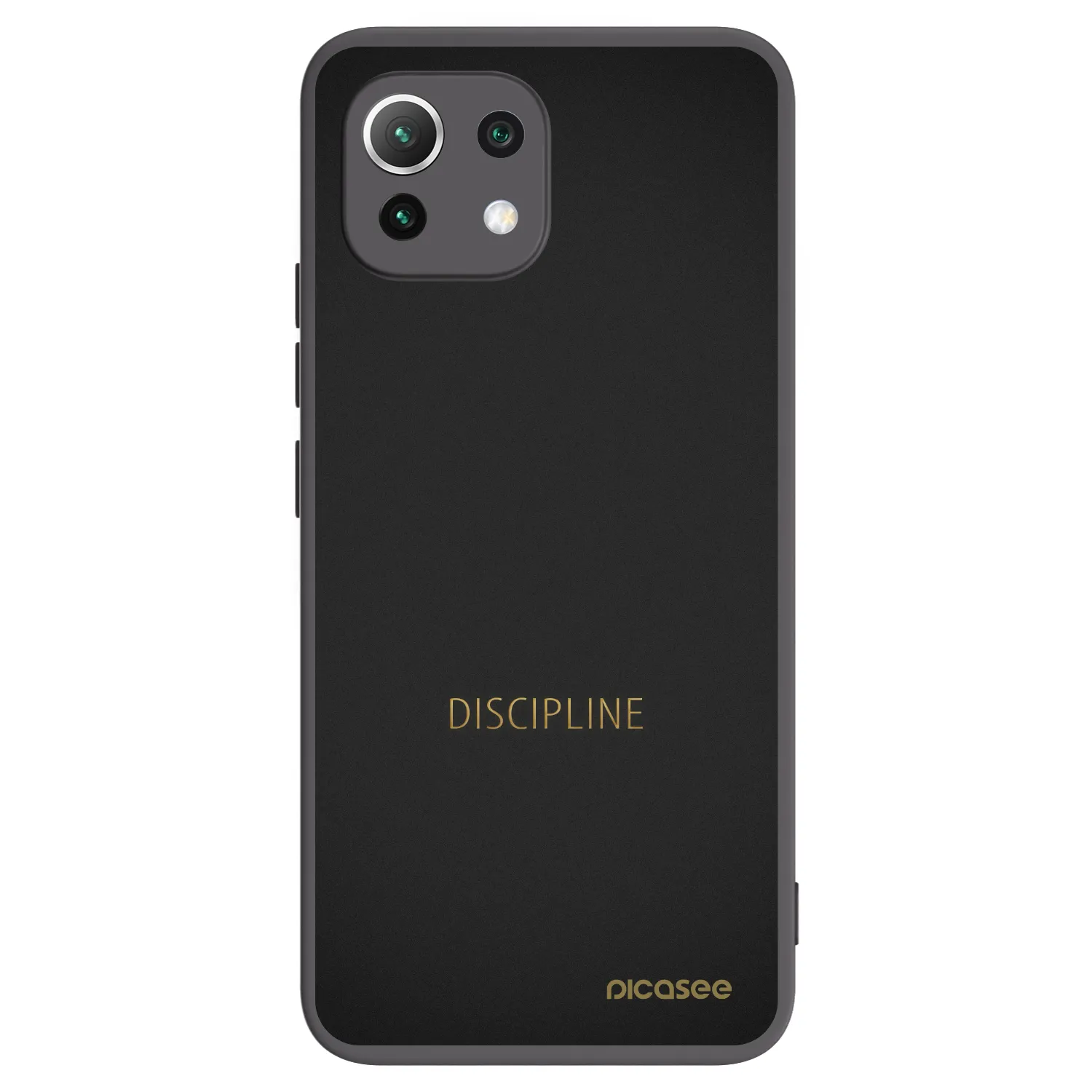 Picasee silikonski črni ovitek za Xiaomi 11 Lite 5G NE - Discipline