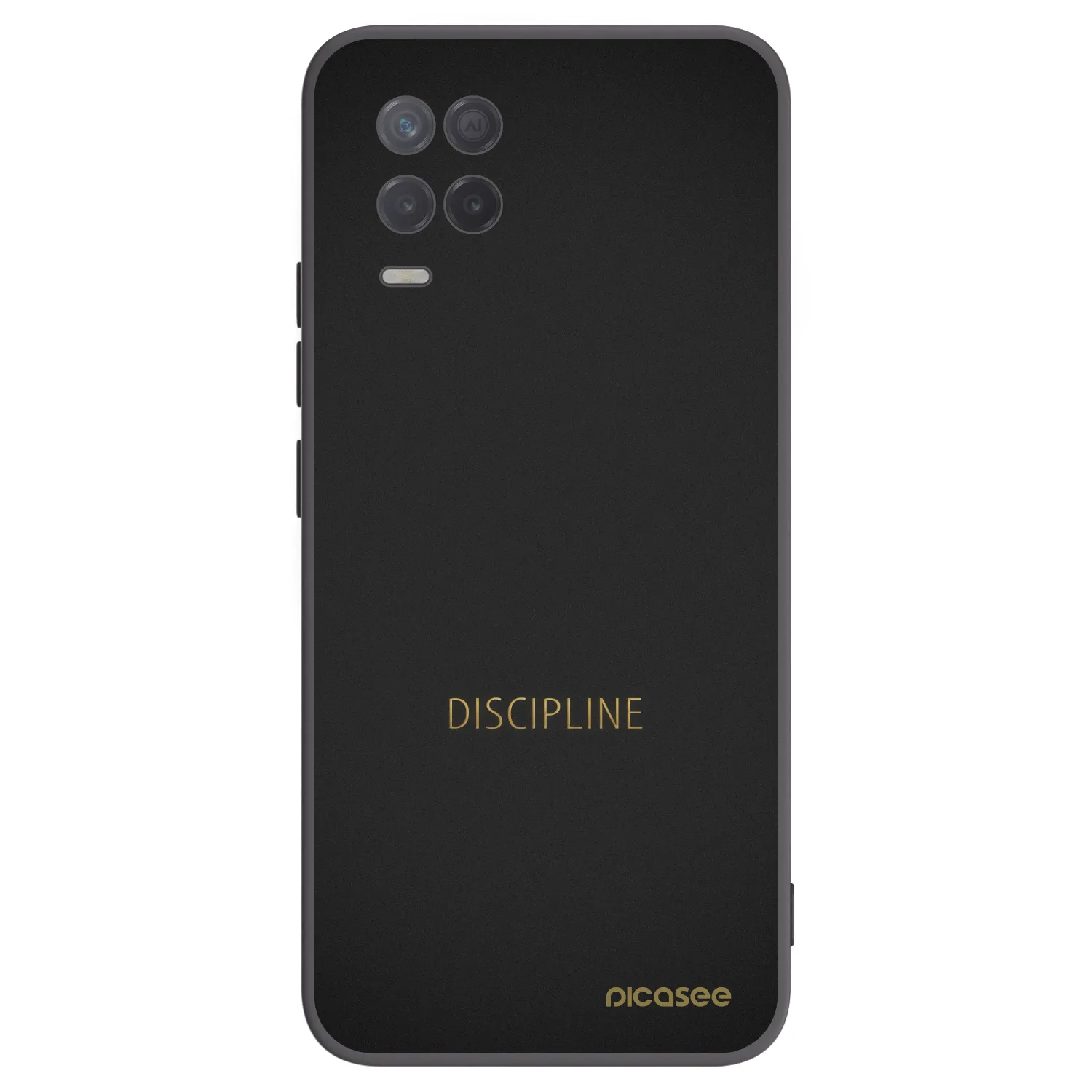 Picasee silikonski črni ovitek za Realme 8 5G - Discipline