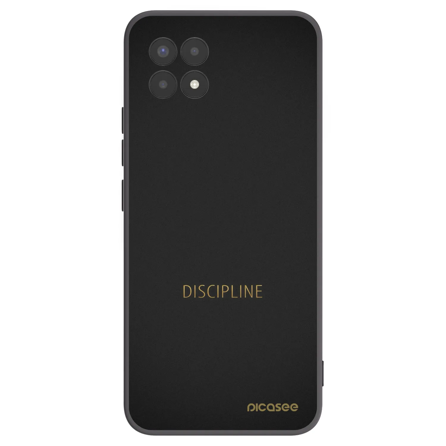 Picasee silikonski črni ovitek za Realme 8i - Discipline