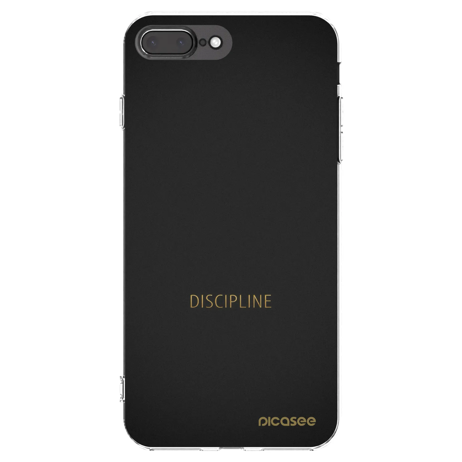 Picasee silikonski prozorni ovitek za Apple iPhone 7 Plus - Discipline