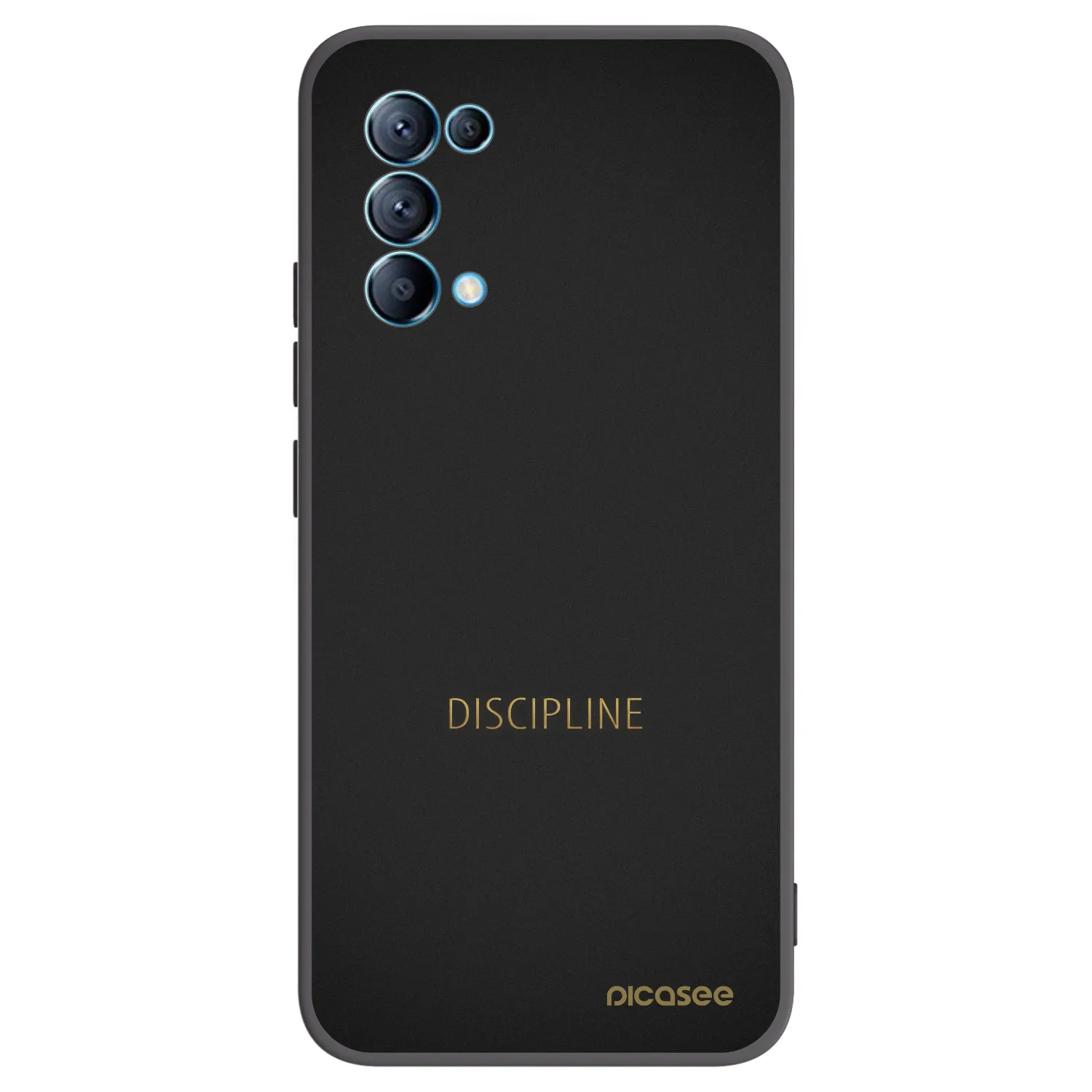 Picasee silikonski črni ovitek za OPPO Reno 5 5G - Discipline