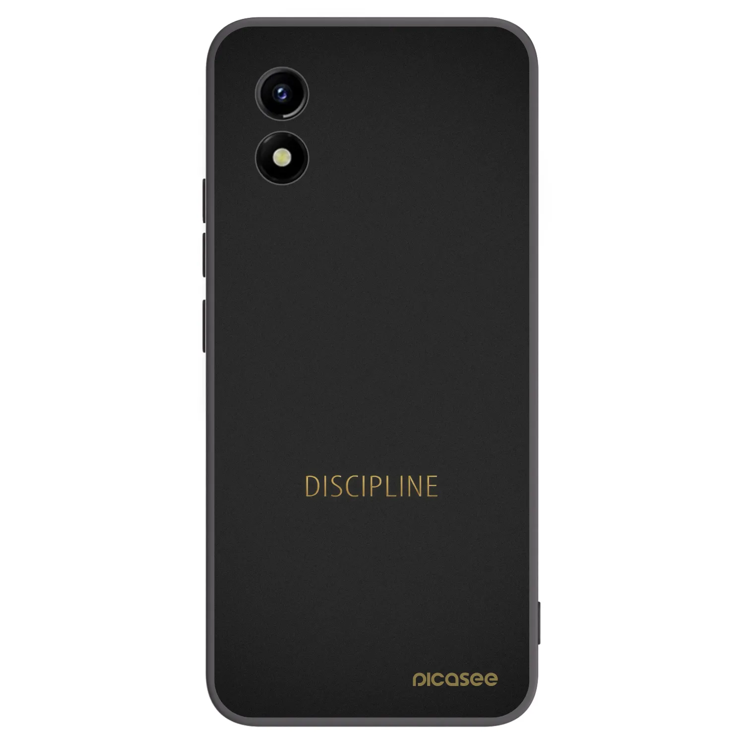 Picasee silikonski črni ovitek za Vivo Y01 - Discipline