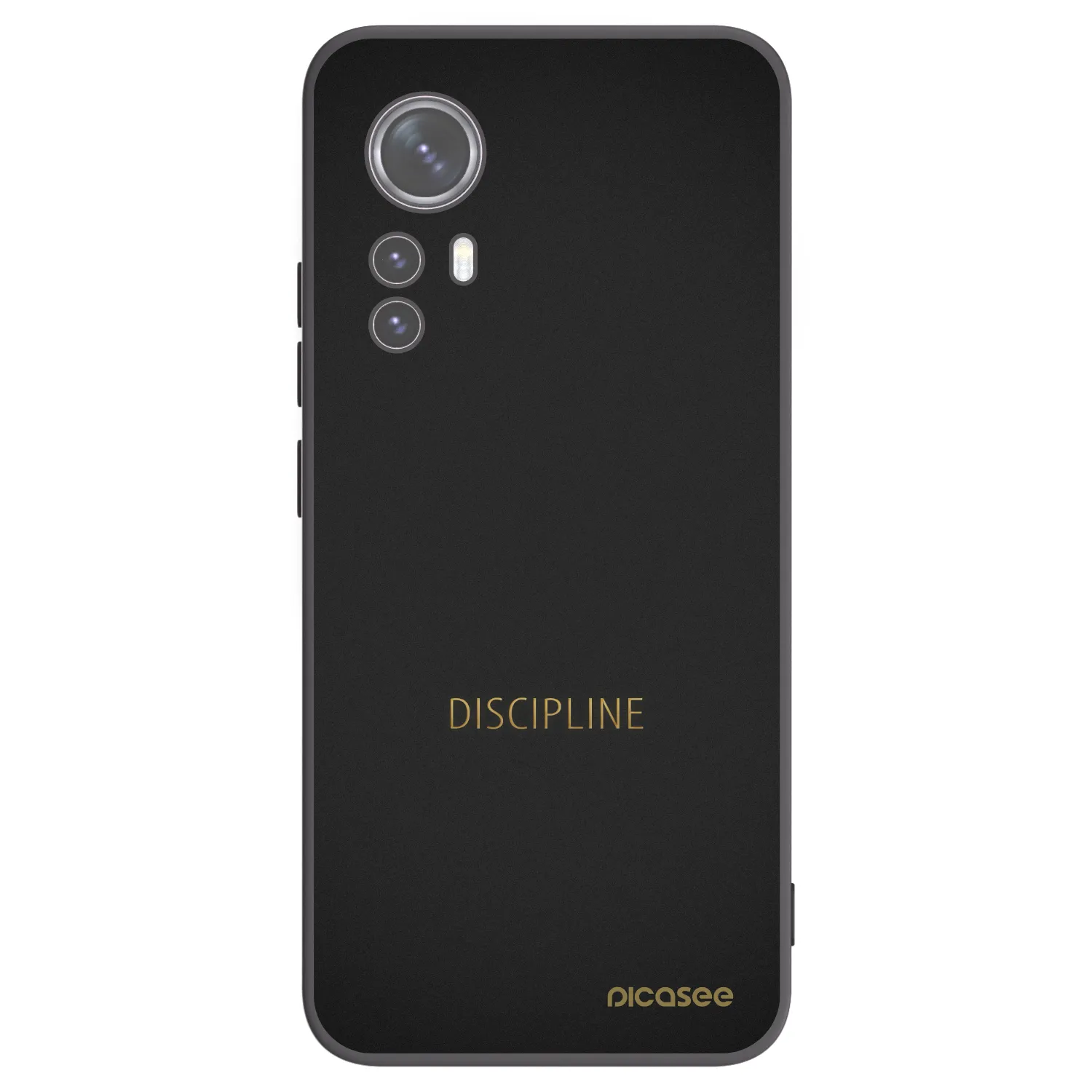 Picasee silikonski črni ovitek za Xiaomi 12X - Discipline