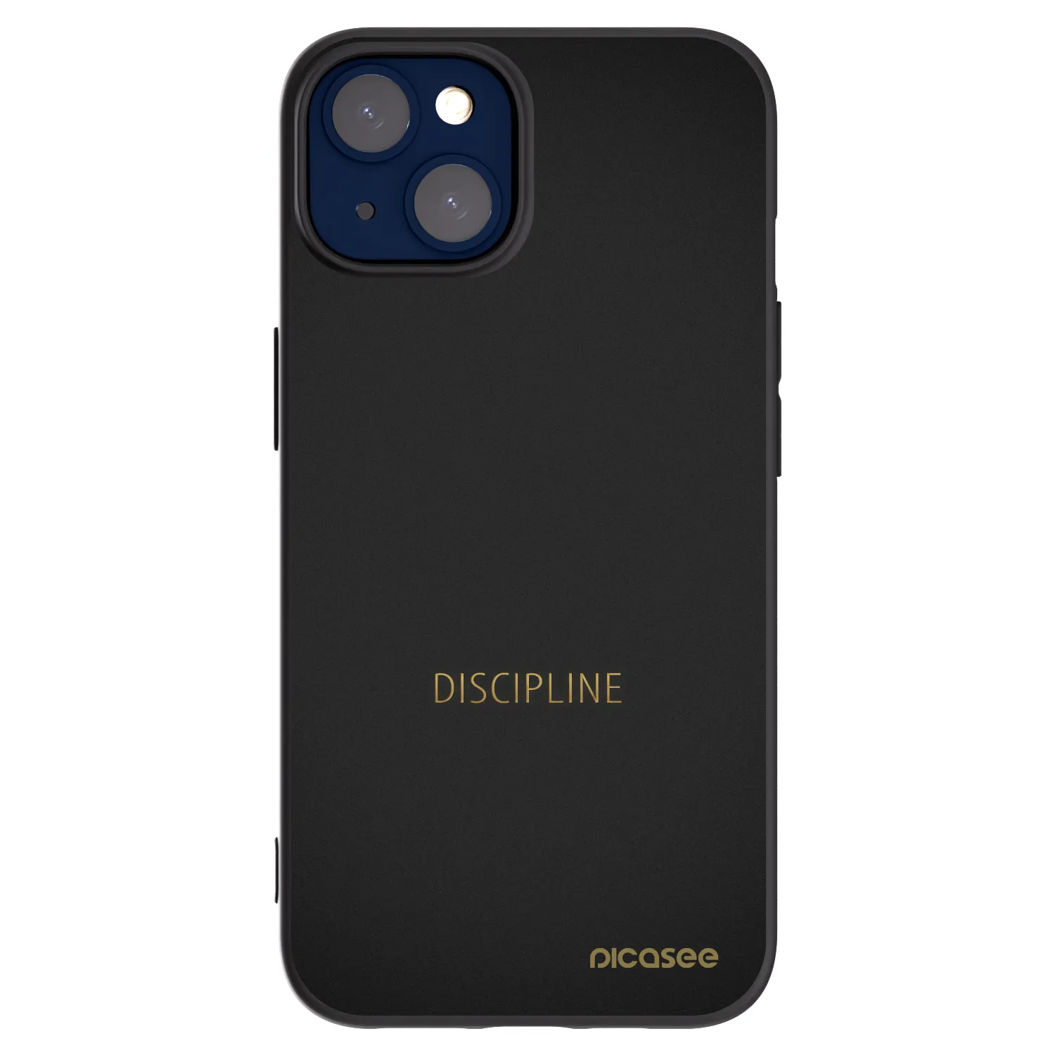 Picasee silikonski črni ovitek za Apple iPhone 14 - Discipline