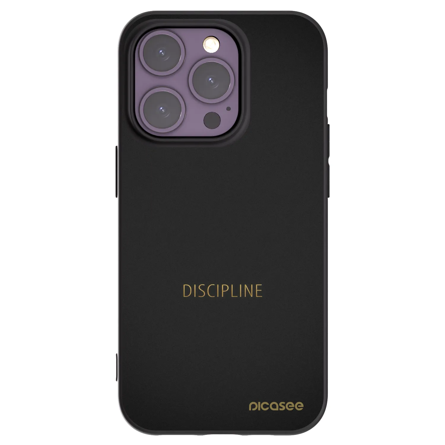 Picasee silikonski črni ovitek za Apple iPhone 14 Pro - Discipline