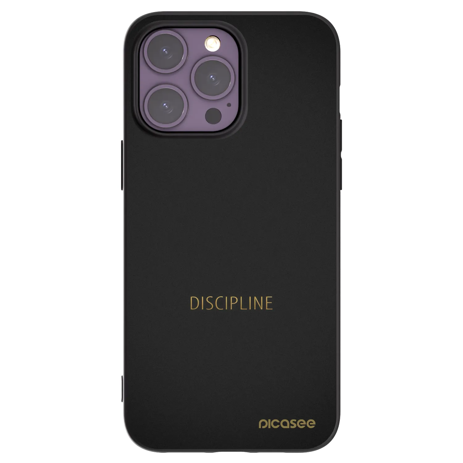 Picasee silikonski črni ovitek za Apple iPhone 14 Pro Max - Discipline