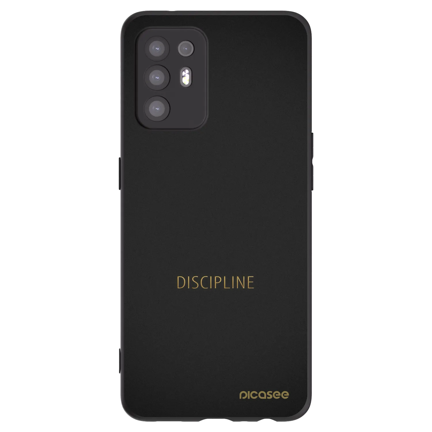Picasee silikonski črni ovitek za OPPO A94 5G - Discipline