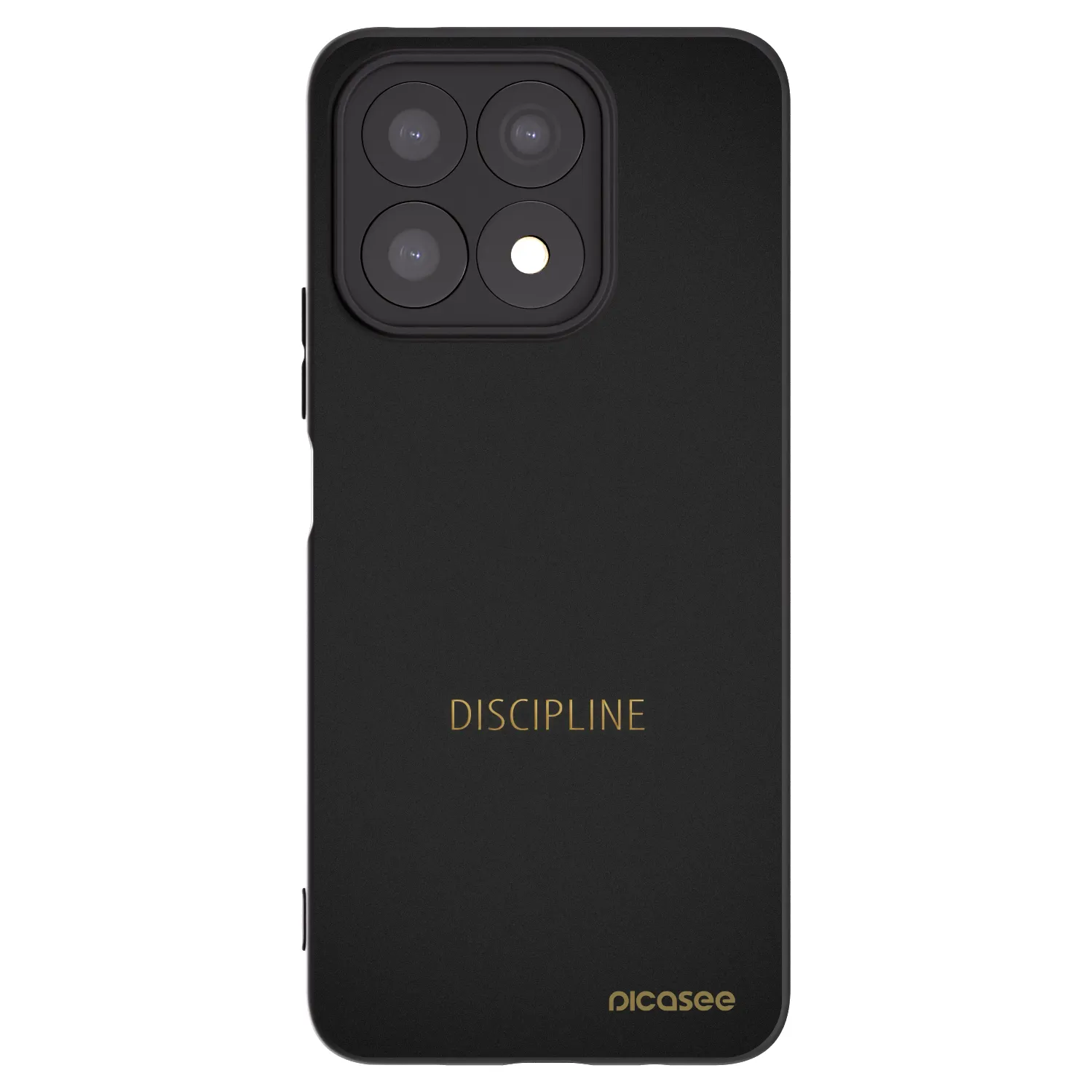 Picasee silikonski črni ovitek za Honor X8a - Discipline