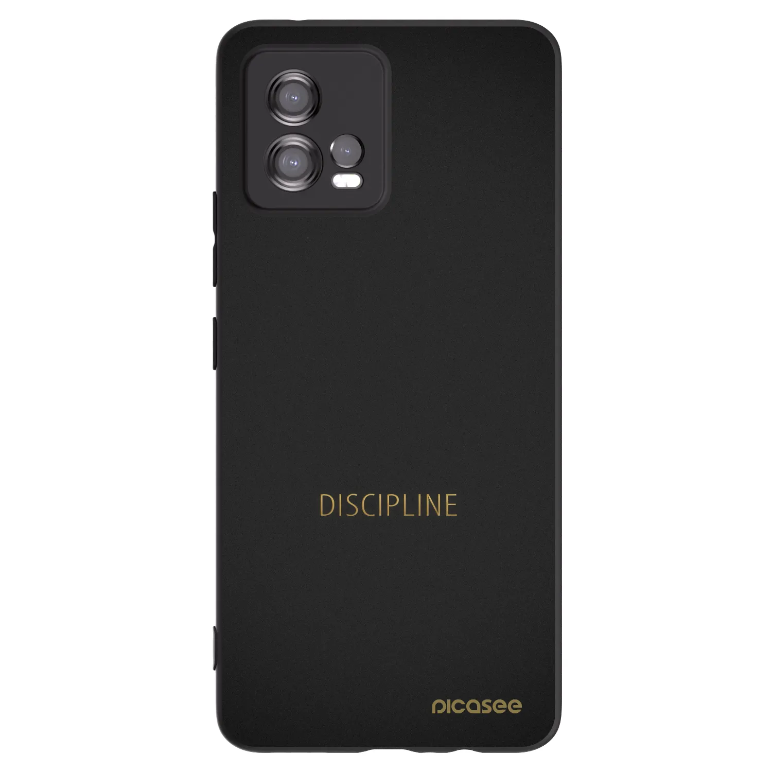 Picasee silikonski črni ovitek za Motorola Moto G72 - Discipline