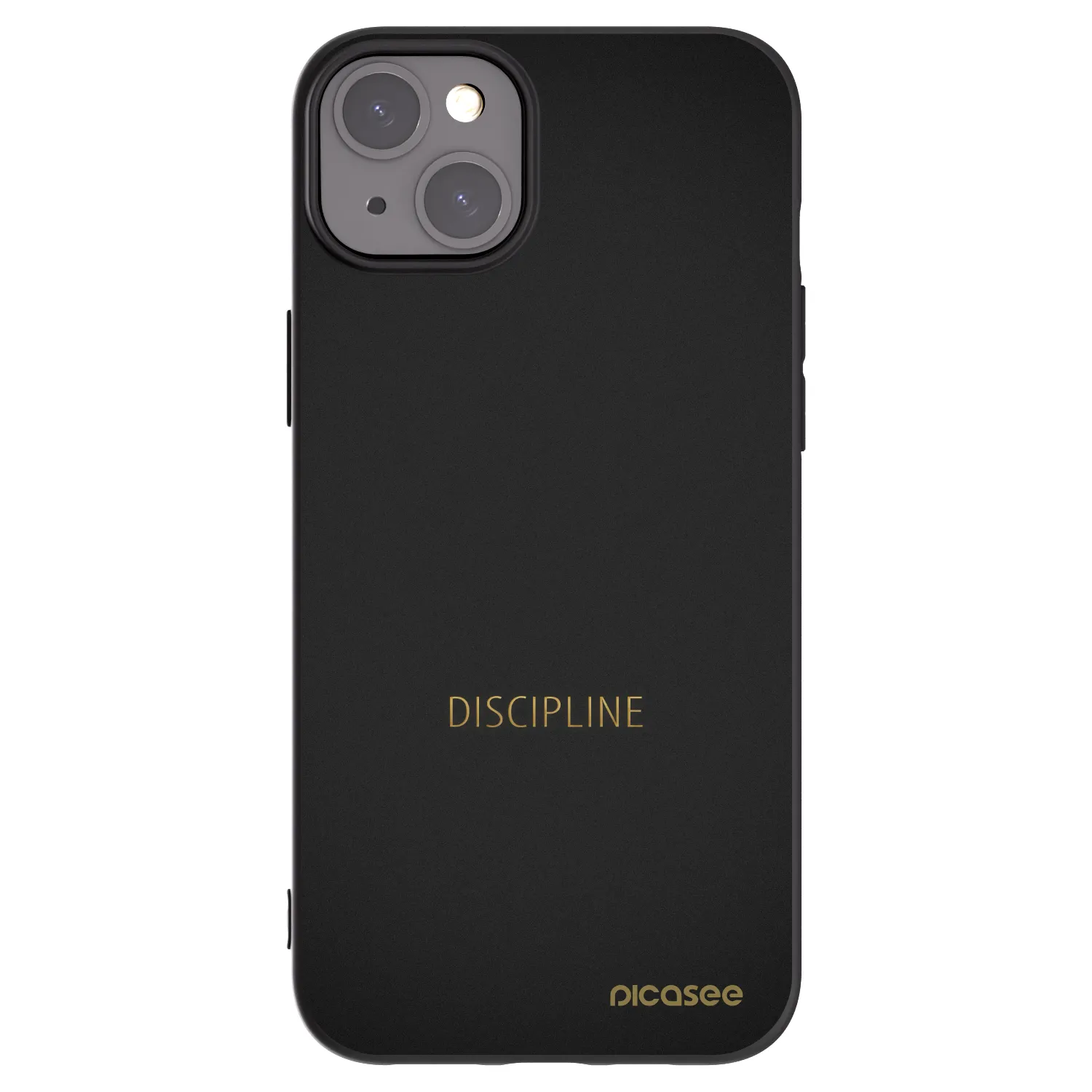 Picasee silikonski črni ovitek za Apple iPhone 15 Plus - Discipline