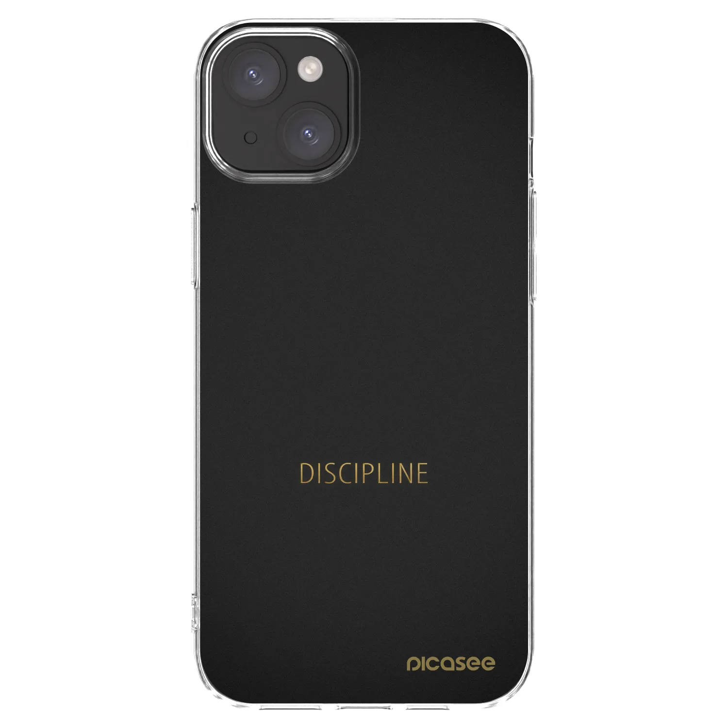Picasee silikonski prozorni ovitek za Apple iPhone 15 Plus - Discipline