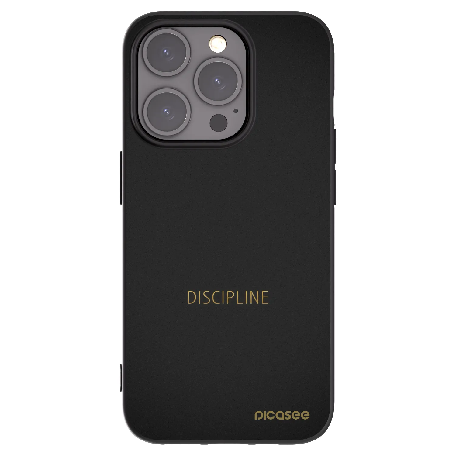 Picasee silikonski črni ovitek za Apple iPhone 15 Pro - Discipline
