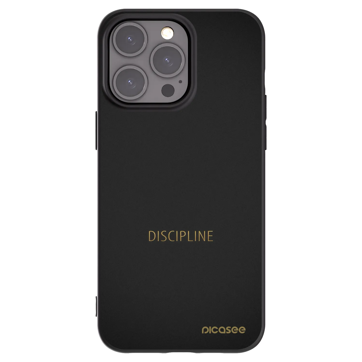 Picasee silikonski črni ovitek za Apple iPhone 15 Pro Max - Discipline