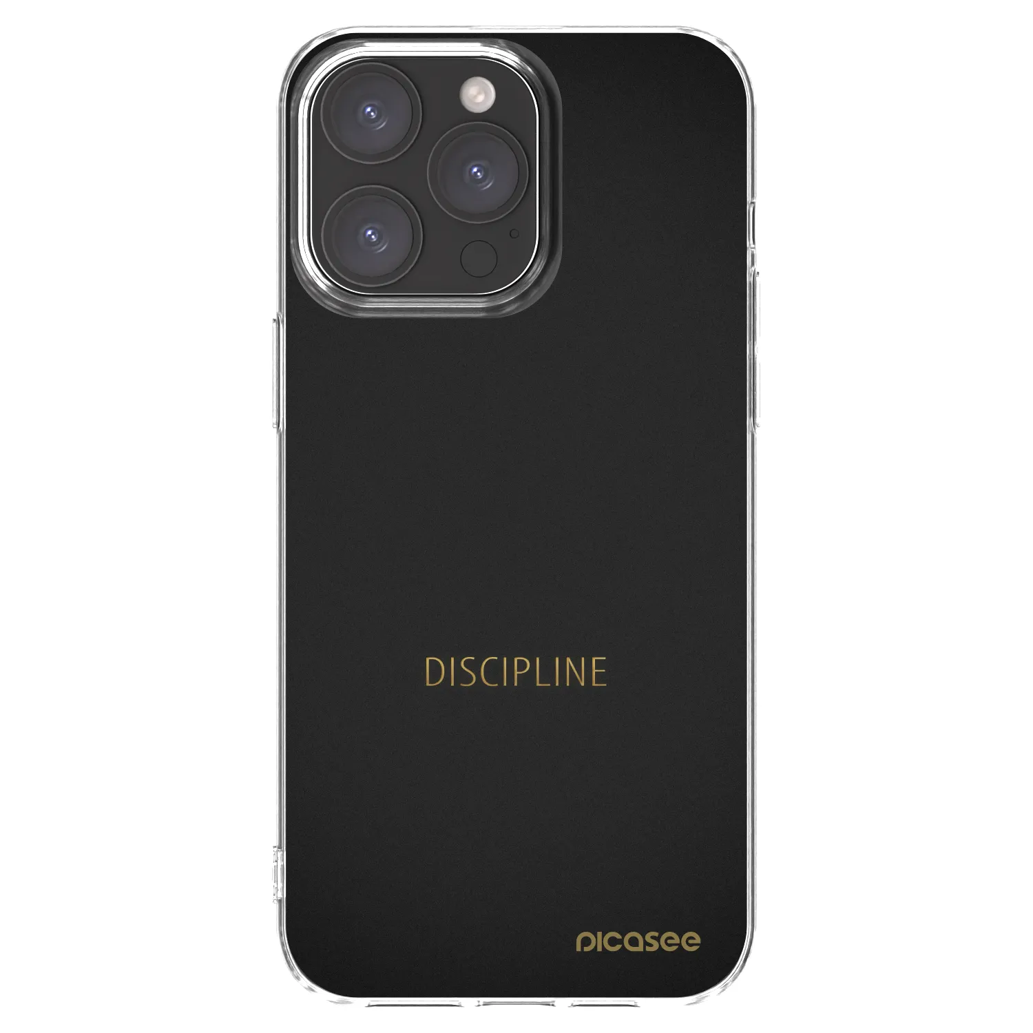 Picasee silikonski prozorni ovitek za Apple iPhone 15 Pro Max - Discipline