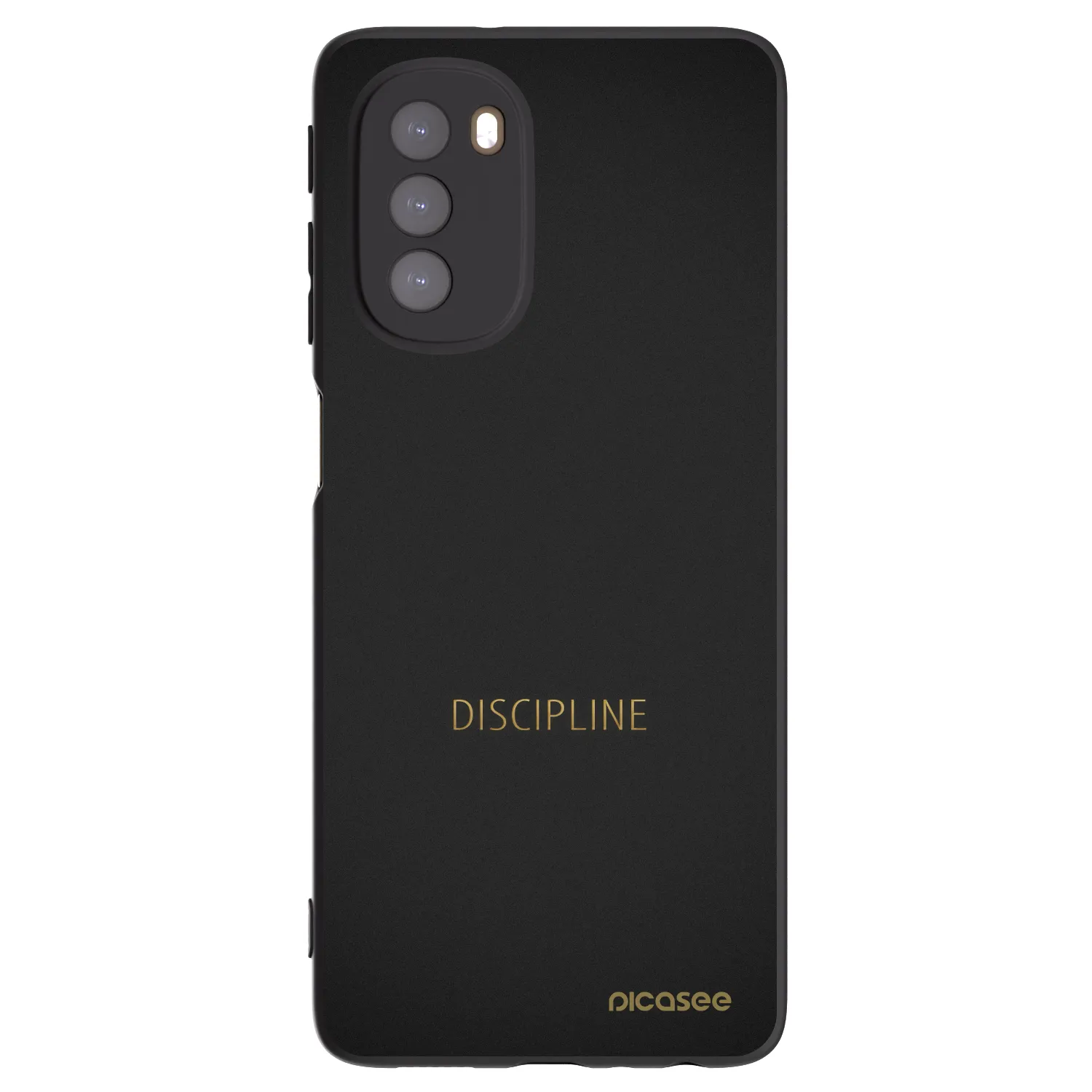 Picasee silikonski črni ovitek za Motorola Moto G51 - Discipline