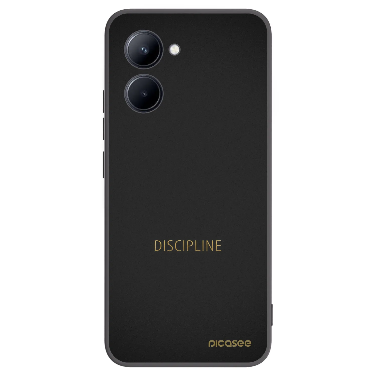 Picasee silikonski črni ovitek za Realme C33 (2023) - Discipline