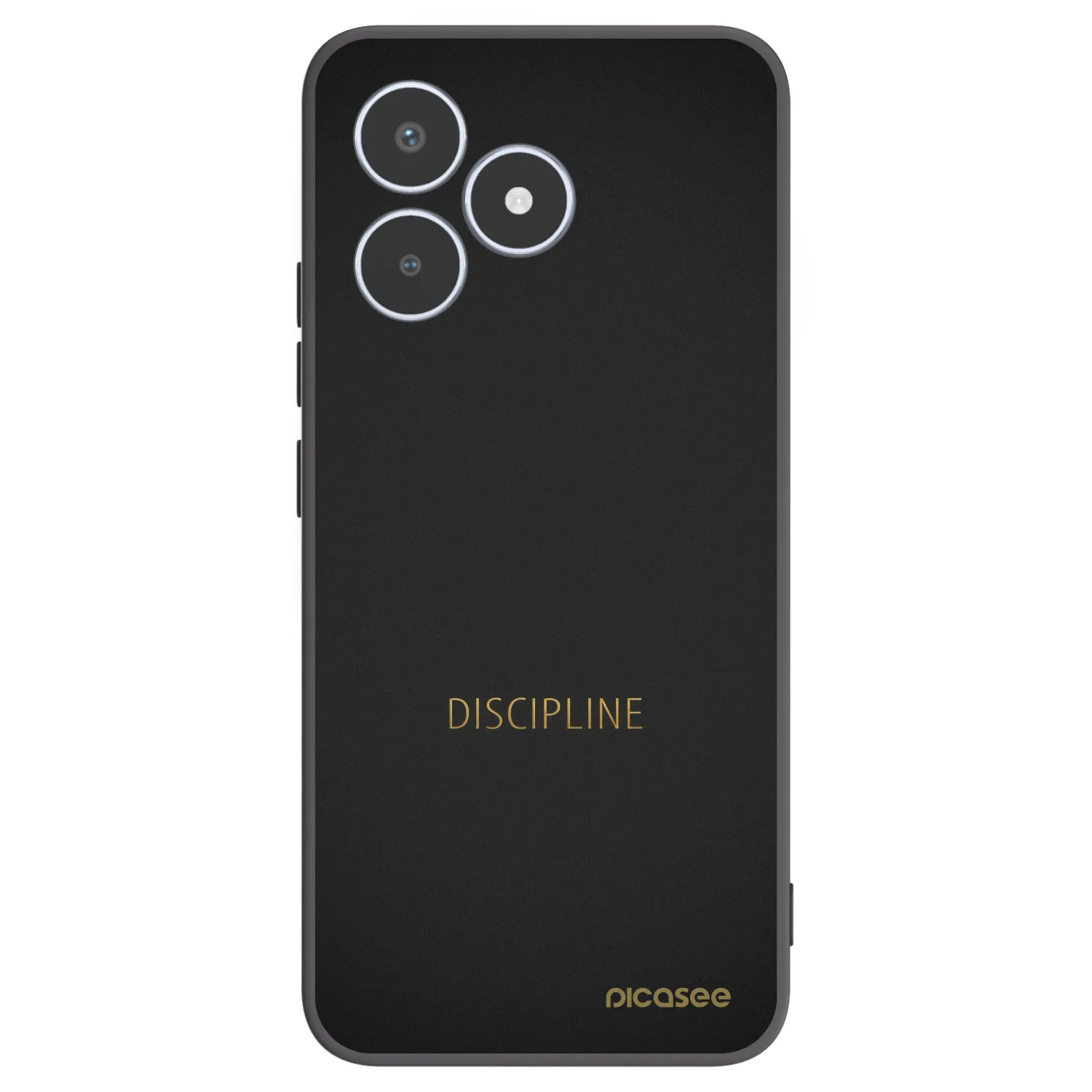 Picasee silikonski črni ovitek za Realme C53 - Discipline