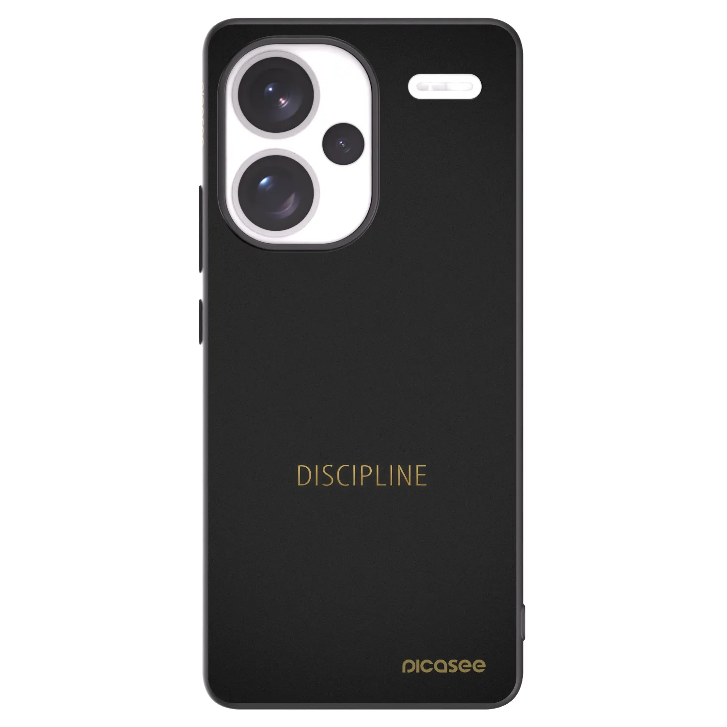 Picasee silikonski črni ovitek za Xiaomi Redmi Note 13 Pro+ 5G - Discipline