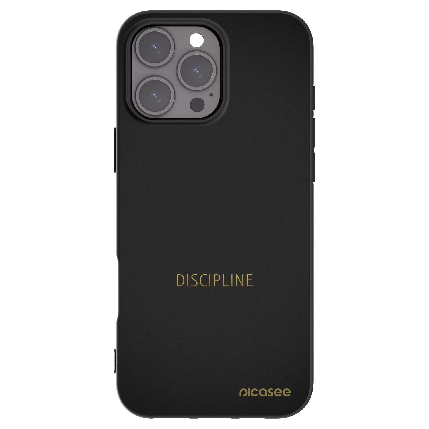 Picasee silikonski črni ovitek za Apple iPhone 16 Pro Max - Discipline