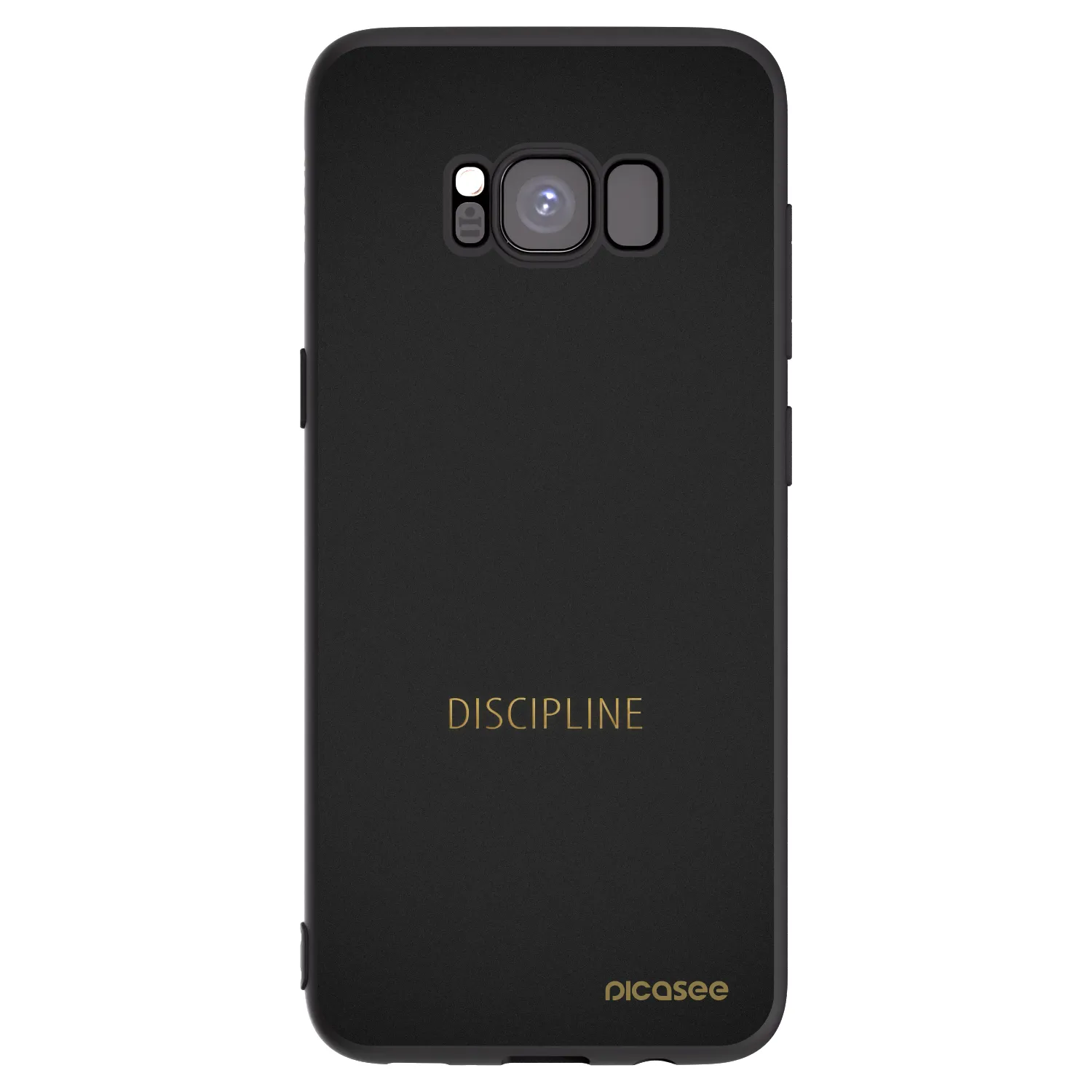 Picasee silikonski črni ovitek za Samsung Galaxy S8 G950F - Discipline