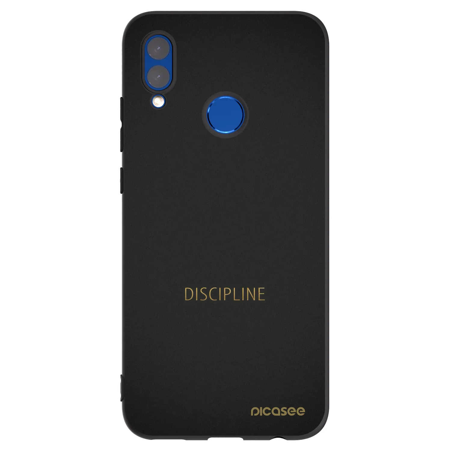 Picasee silikonski črni ovitek za Huawei P Smart 2019 - Discipline