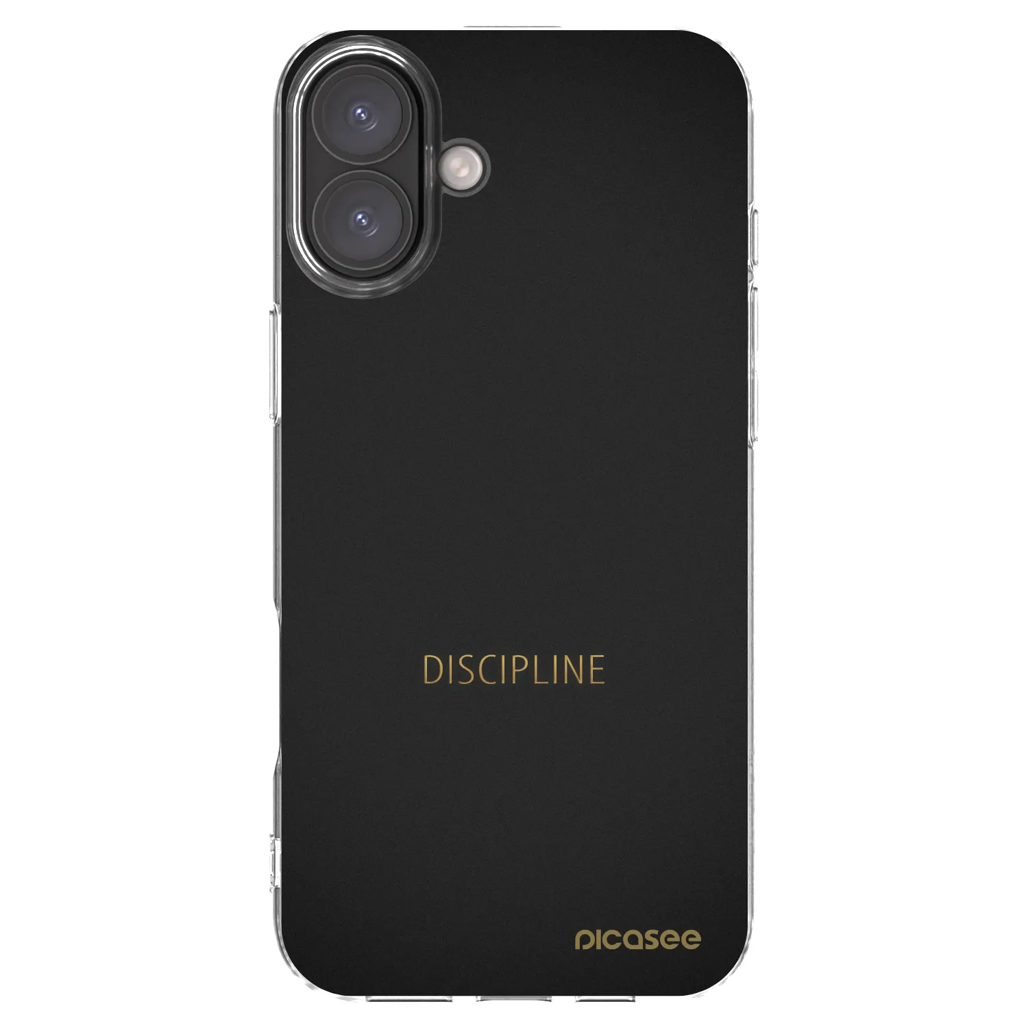 Picasee silikonski prozorni ovitek za Apple iPhone 16 Plus - Discipline
