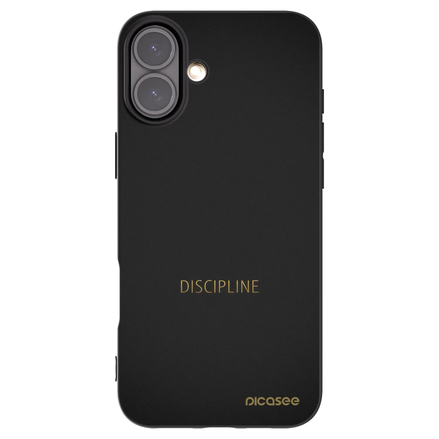 Picasee silikonski črni ovitek za Apple iPhone 16 Plus - Discipline