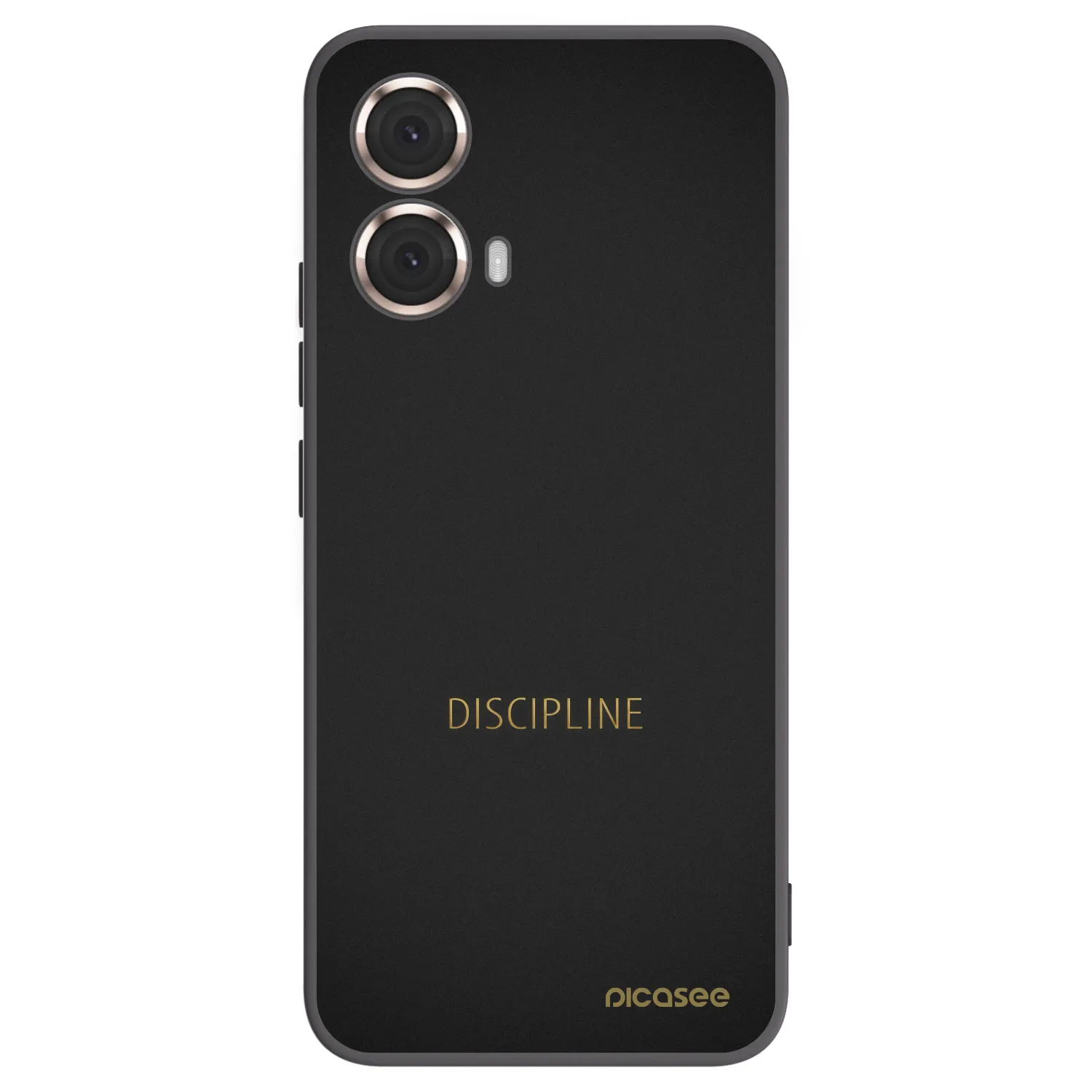 Picasee silikonski črni ovitek za Motorola Moto G85 - Discipline