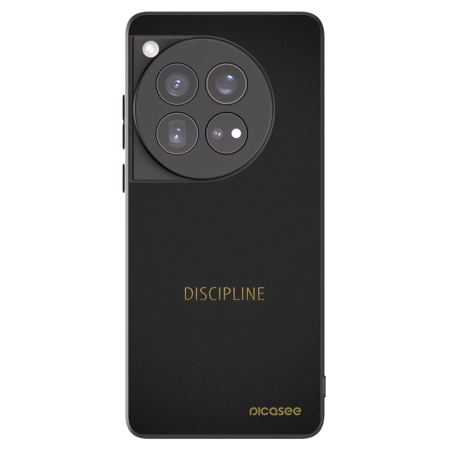 Picasee silikonski črni ovitek za OnePlus 12 5G - Discipline