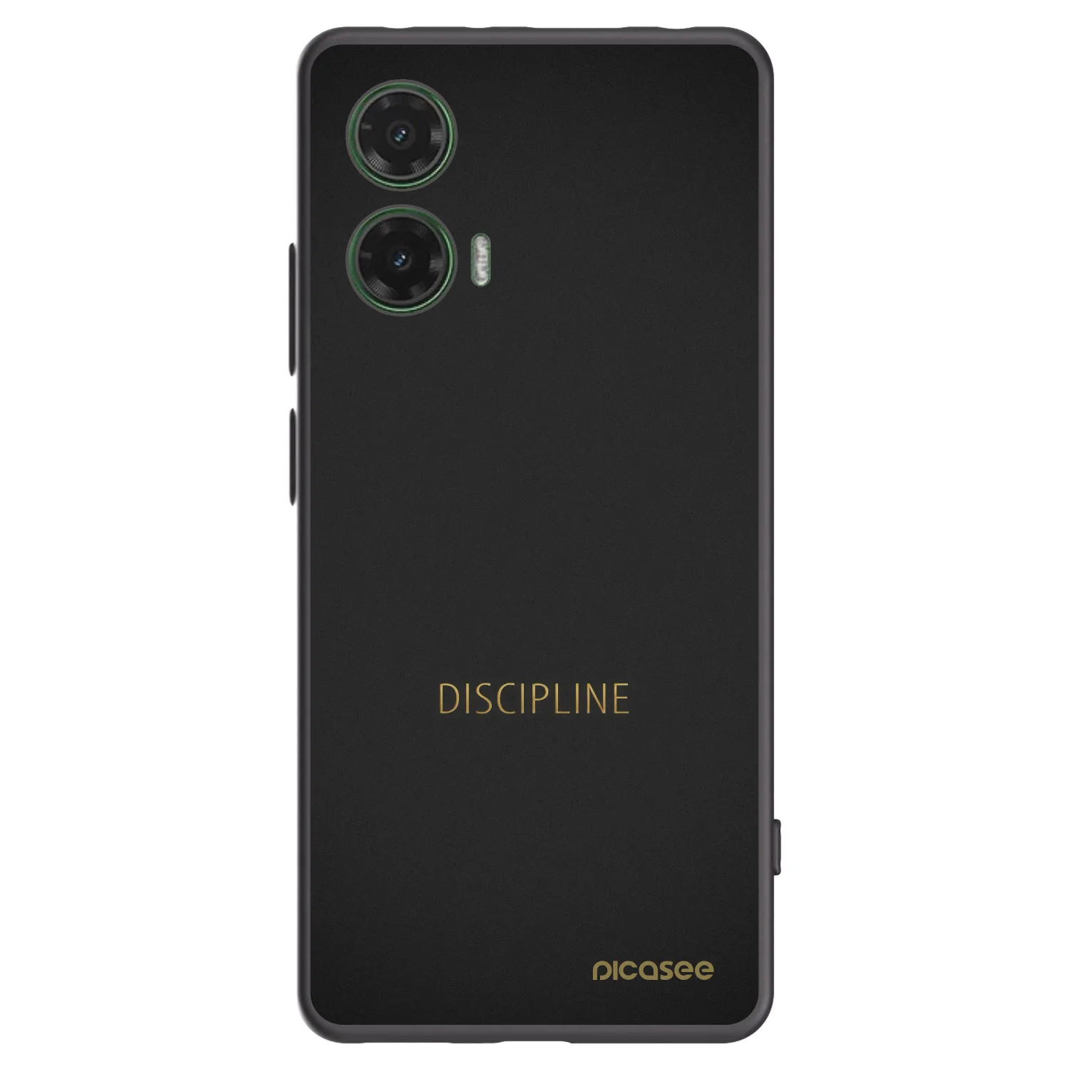 Picasee silikonski črni ovitek za Motorola Moto G35 5G - Discipline