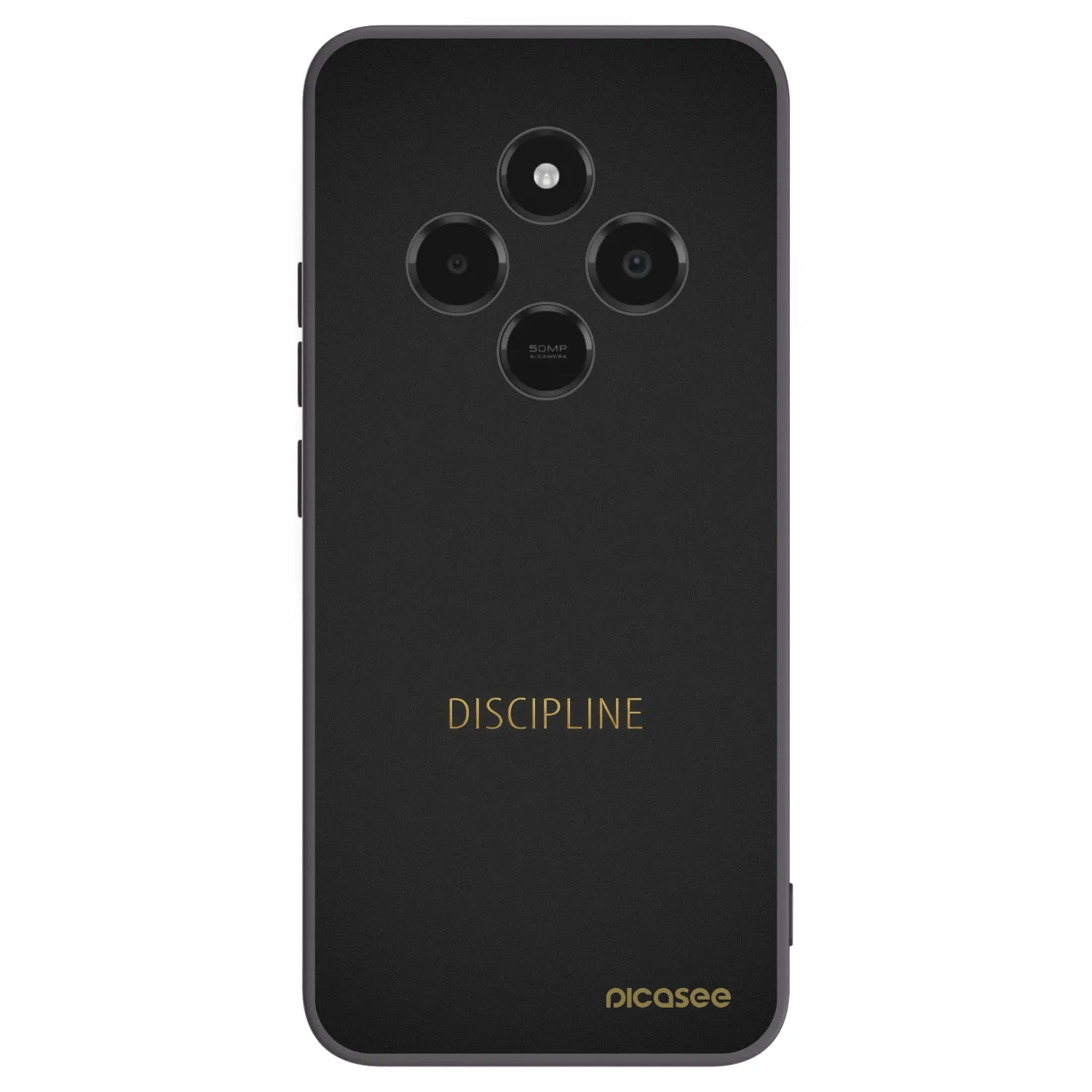 Picasee silikonski črni ovitek za Xiaomi Poco C75 - Discipline