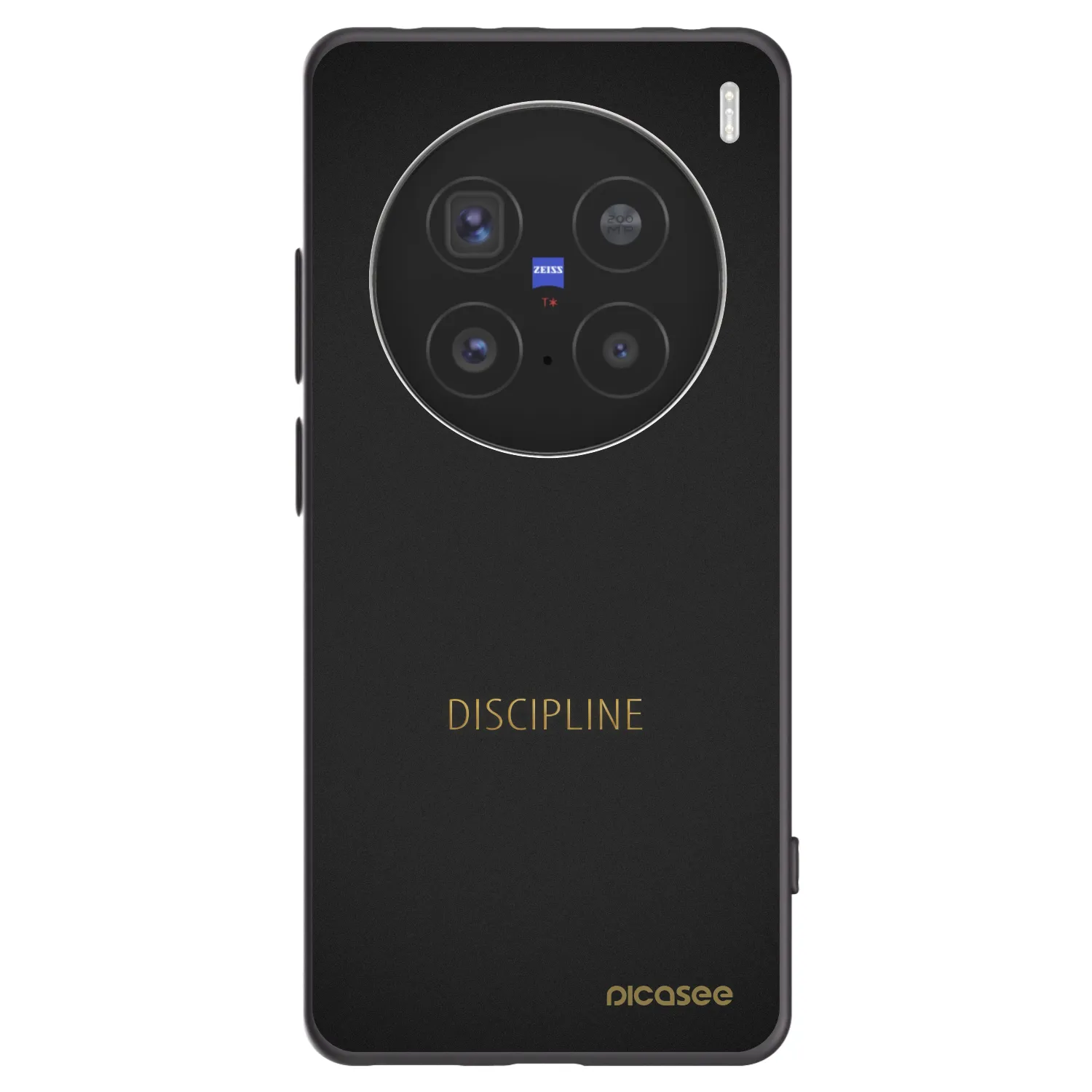 Picasee silikonski črni ovitek za Vivo X200 Pro - Discipline