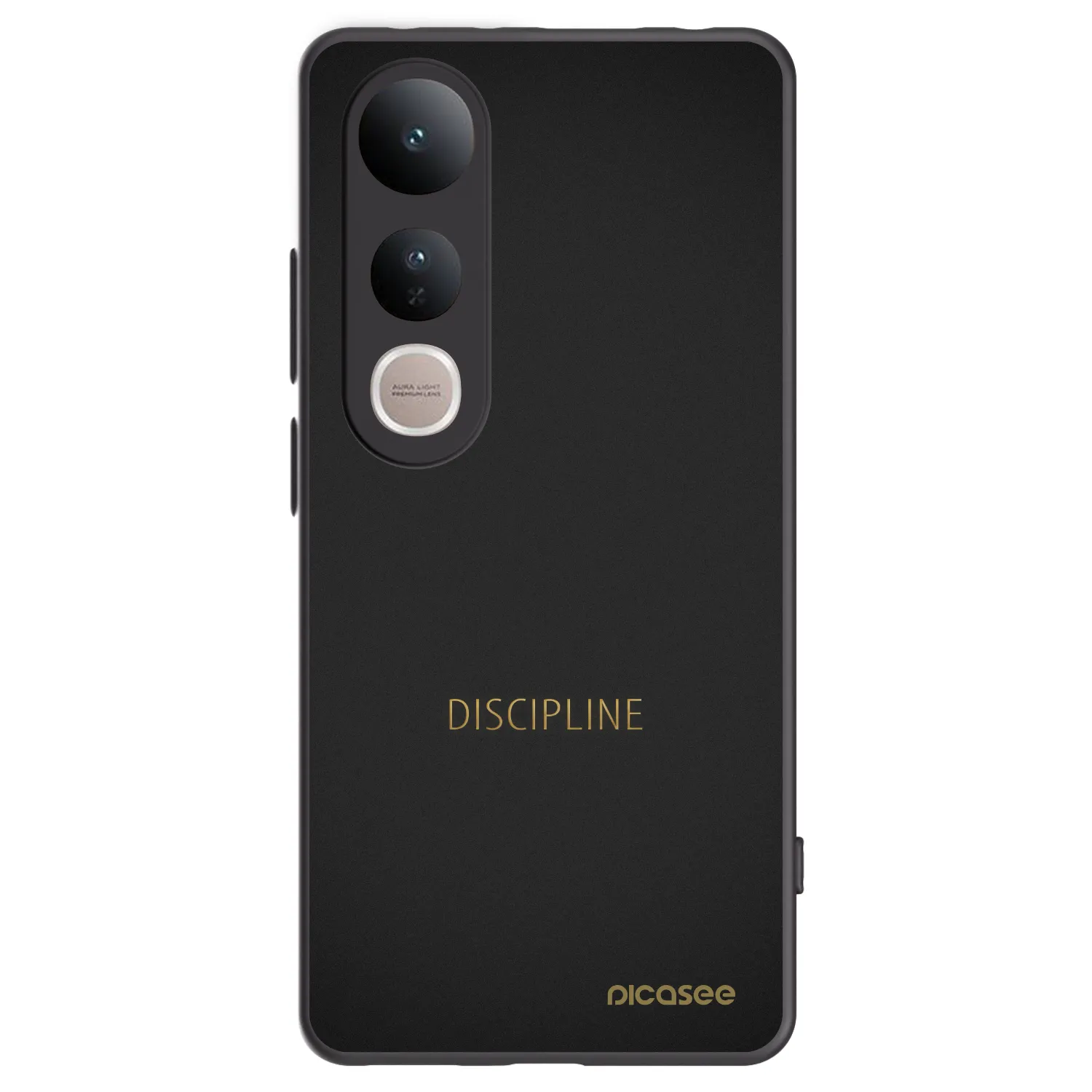 Picasee silikonski črni ovitek za Vivo V50 Lite 5G - Discipline