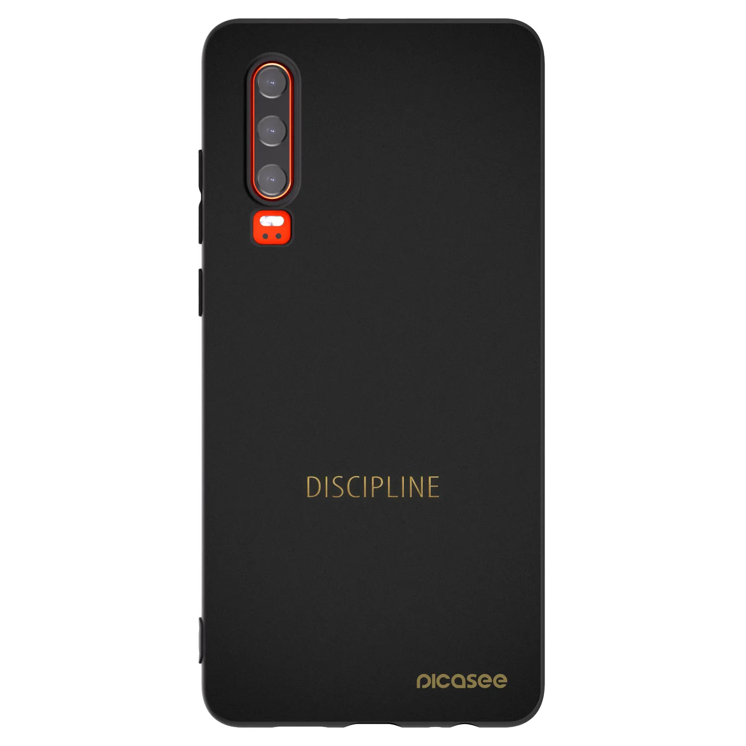 Picasee silikonski črni ovitek za Huawei P30 - Discipline