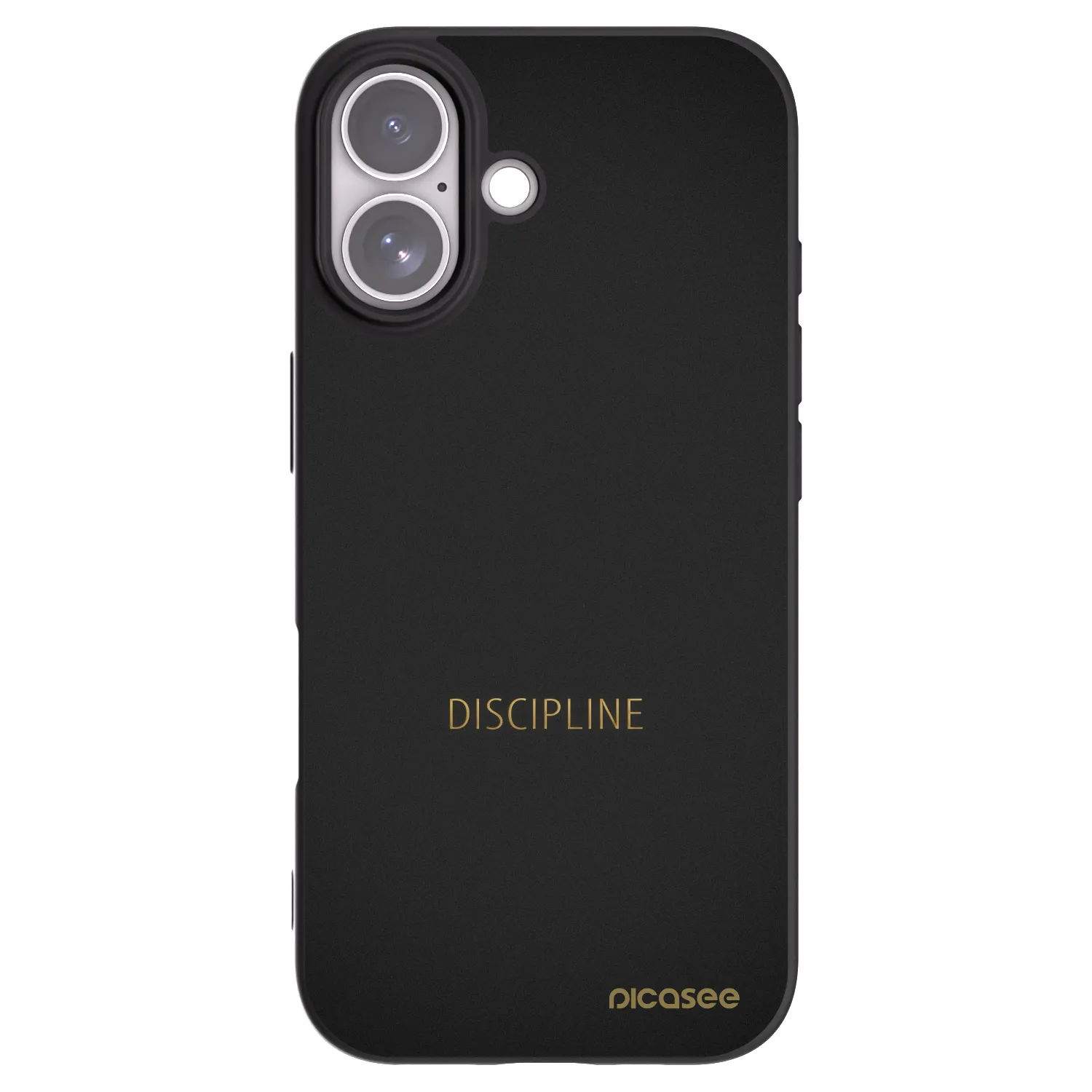 Picasee silikonski črni ovitek za Apple iPhone 17 - Discipline