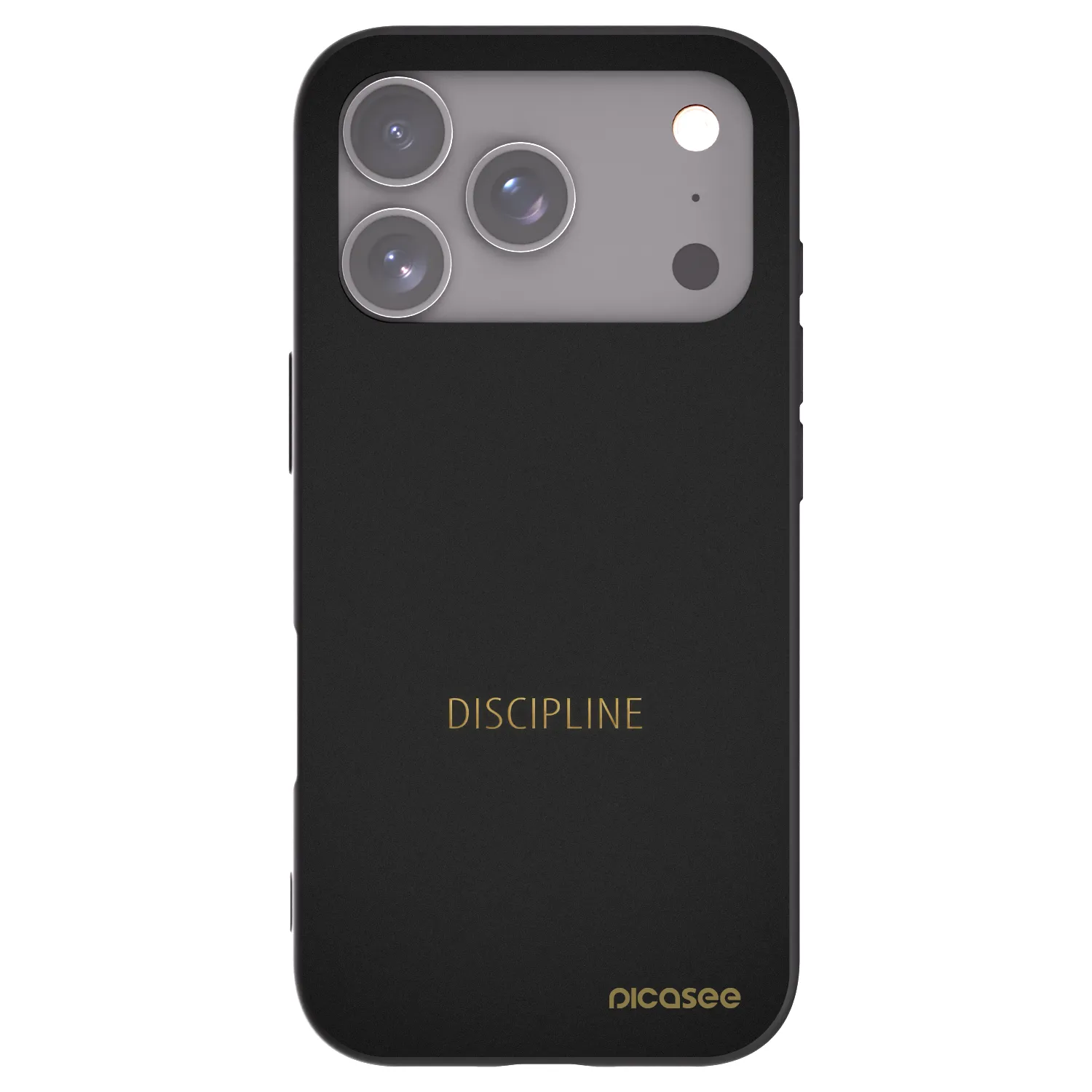 Picasee silikonski črni ovitek za Apple iPhone 17 Pro - Discipline