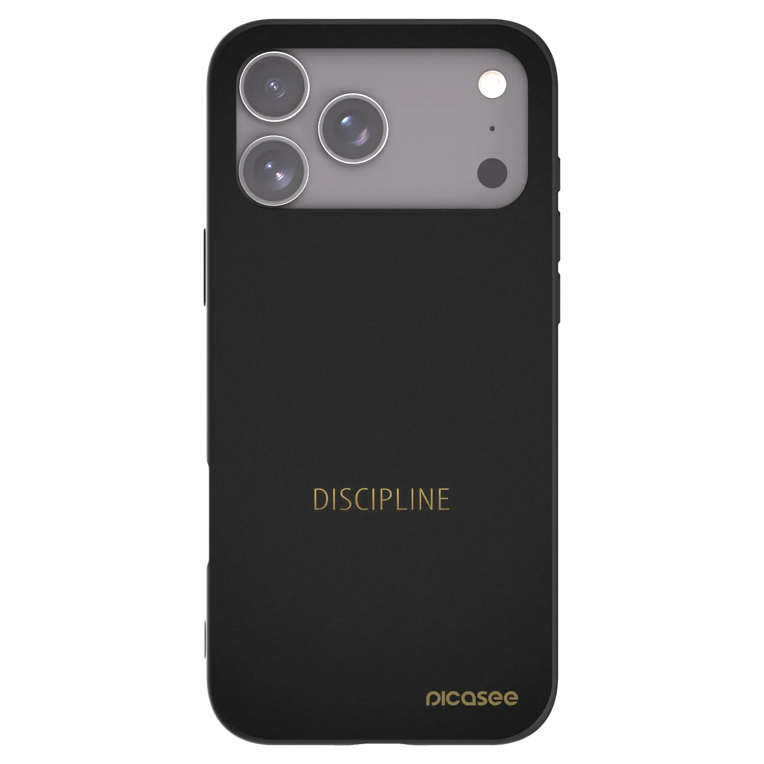 Picasee silikonski črni ovitek za Apple iPhone 17 Pro Max - Discipline