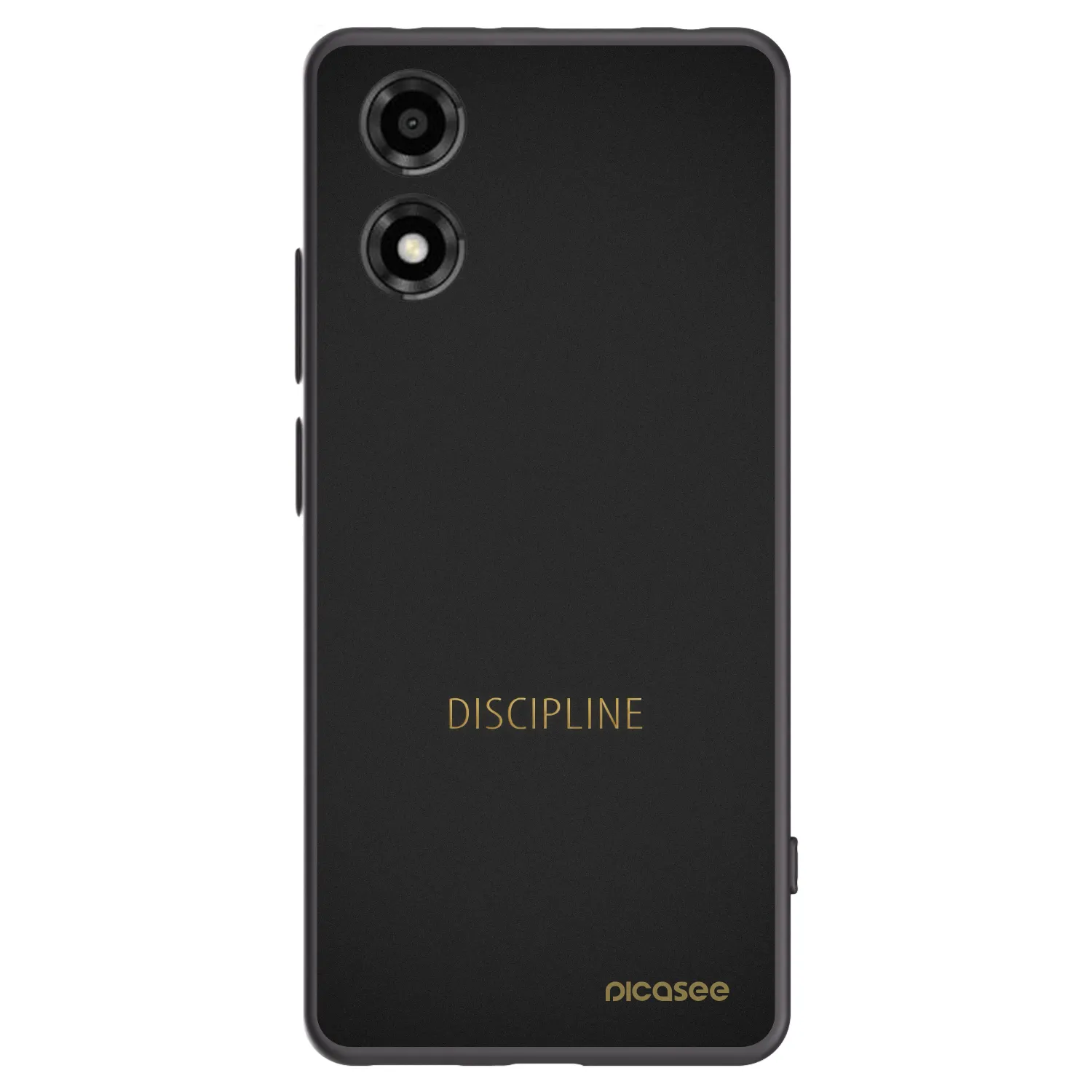 Picasee silikonski črni ovitek za Motorola Moto E14 - Discipline