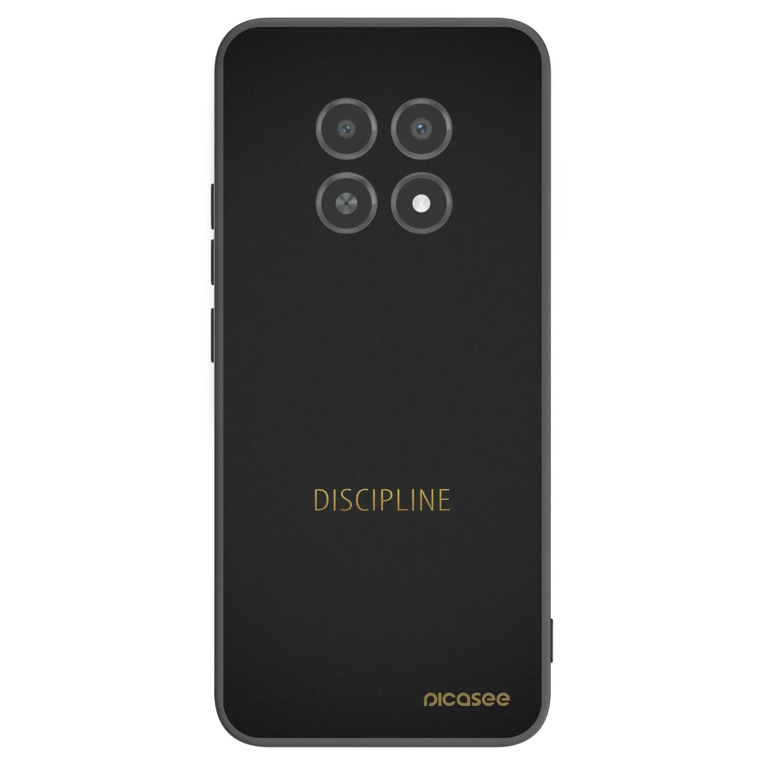 Picasee silikonski črni ovitek za Realme 12X - Discipline