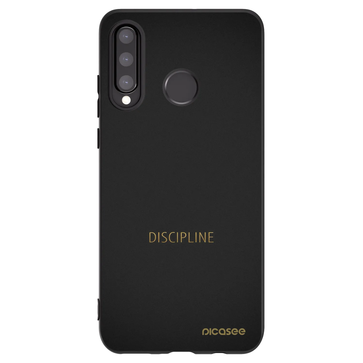 Picasee silikonski črni ovitek za Huawei P30 Lite - Discipline