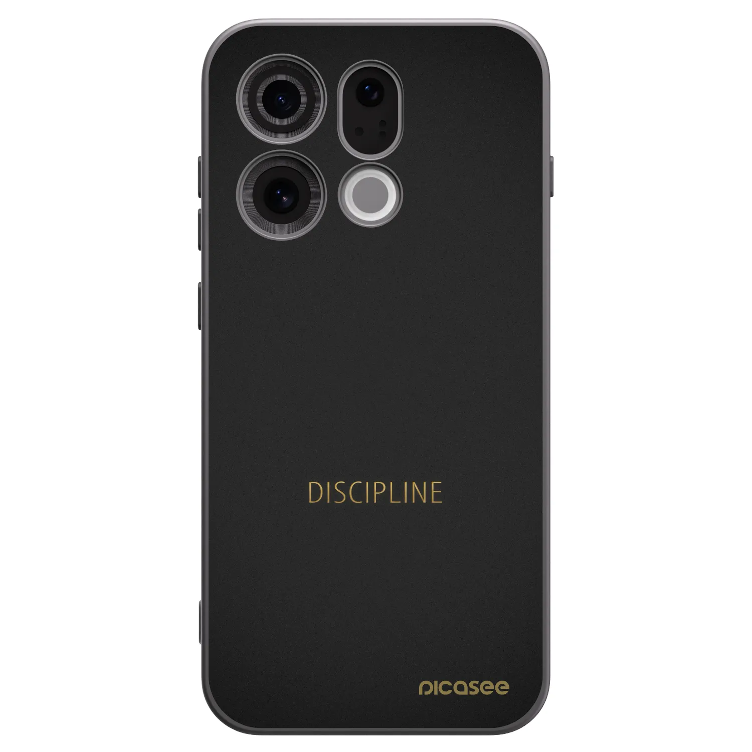 Picasee silikonski črni ovitek za OPPO Find X9 - Discipline