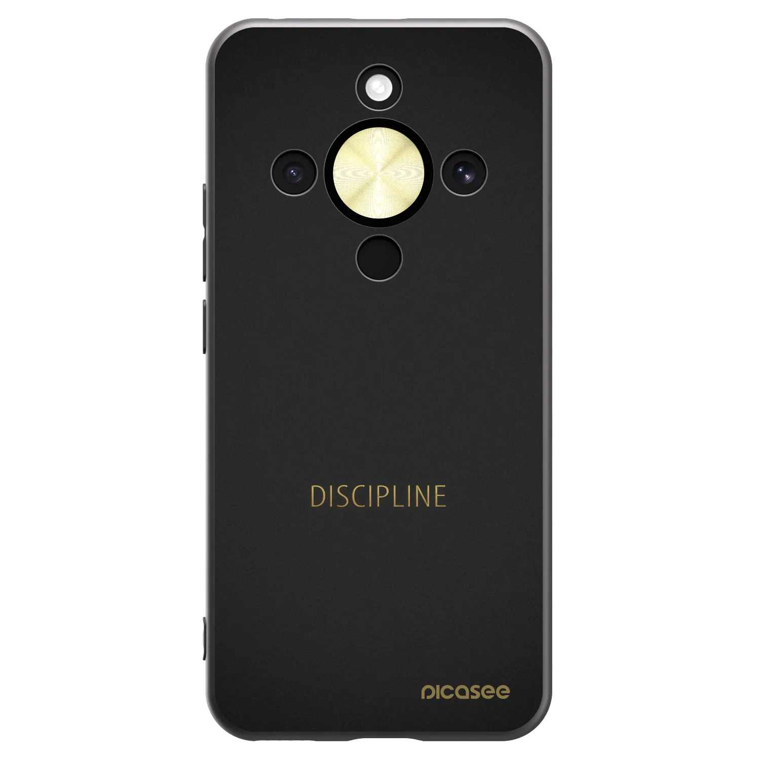 Picasee silikonski črni ovitek za Honor Magic8 Lite 5G - Discipline