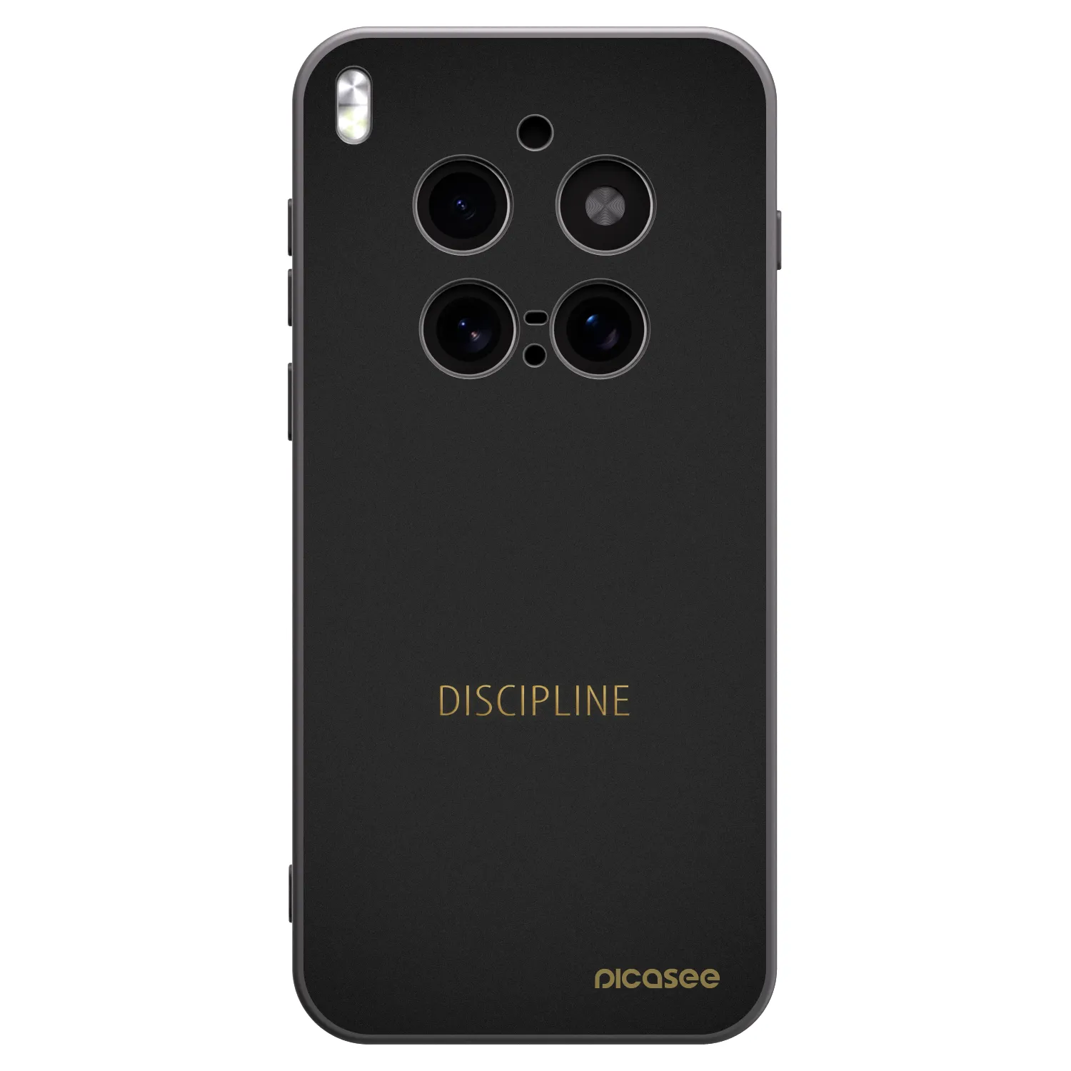 Picasee silikonski črni ovitek za Vivo X300 Pro - Discipline